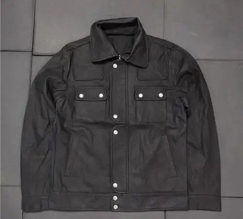 Designer Retro punk leather jacket Size US L / EU 52-54 / 3 - 1 Thumbnail