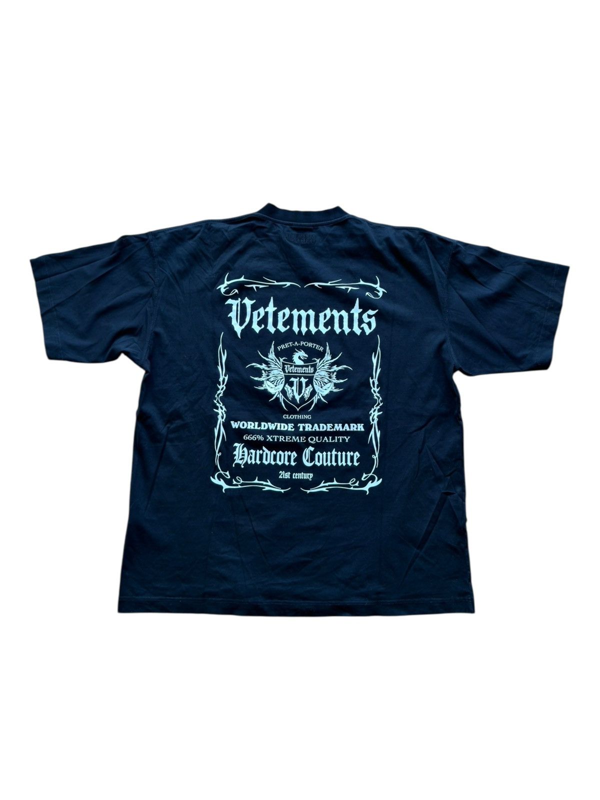 Vetements VETEMENTS Pret-A-Porter Hardcore Couture T-shirt gvasalia Size US S / EU 44-46 / 1 - 14 Thumbnail