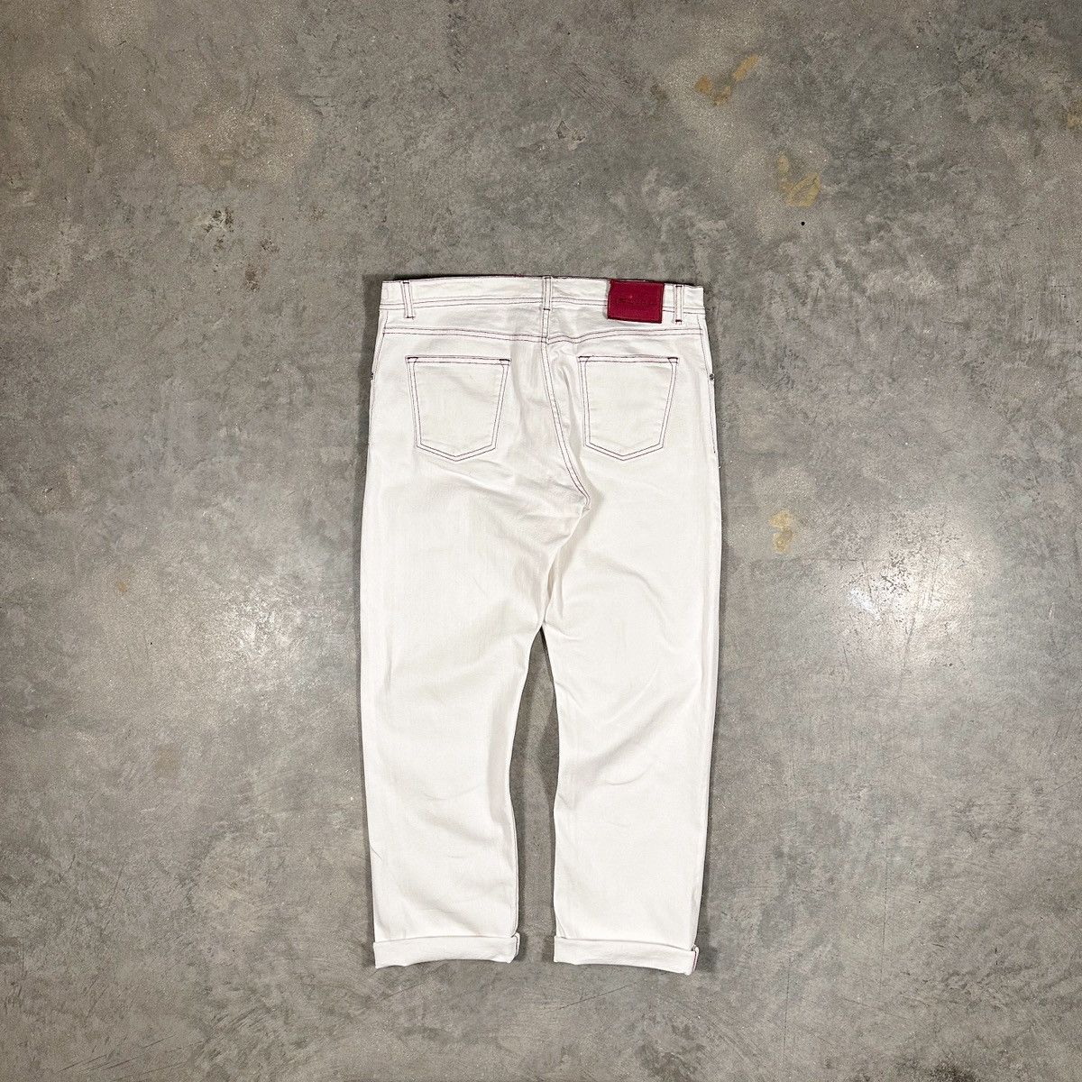 Kiton KITON Limited Edition Selvedge Denim Jeans In White Size US 40 / EU 56 - 2 Thumbnail
