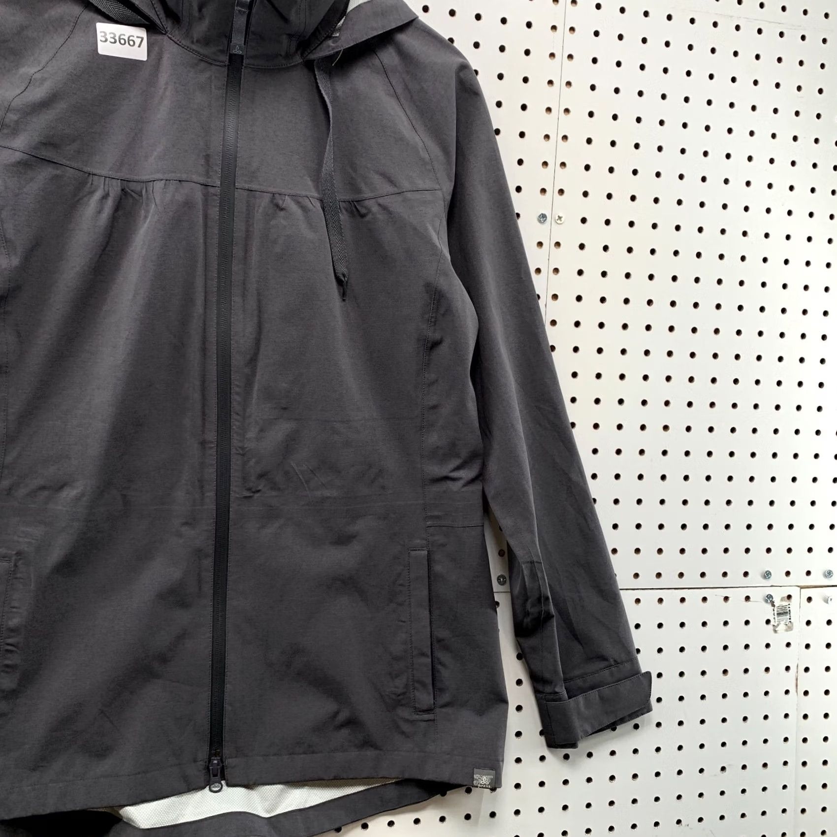 Prana Prana Hooded Windbreaker Coat Womens Large Gray Belted Packable 19.5x29.5 Size L / US 10 / IT 46 - 3 Thumbnail