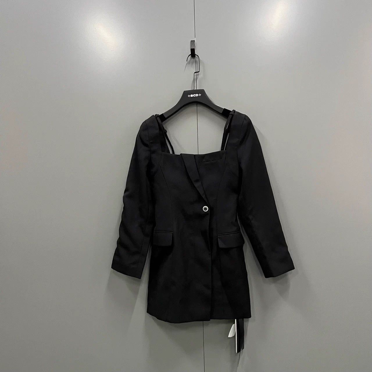 Jacquemus JACQUEMUS Black Mini Square-neck Dress 34 New Size XS / US 0-2 / IT 36-38 - 1 Thumbnail