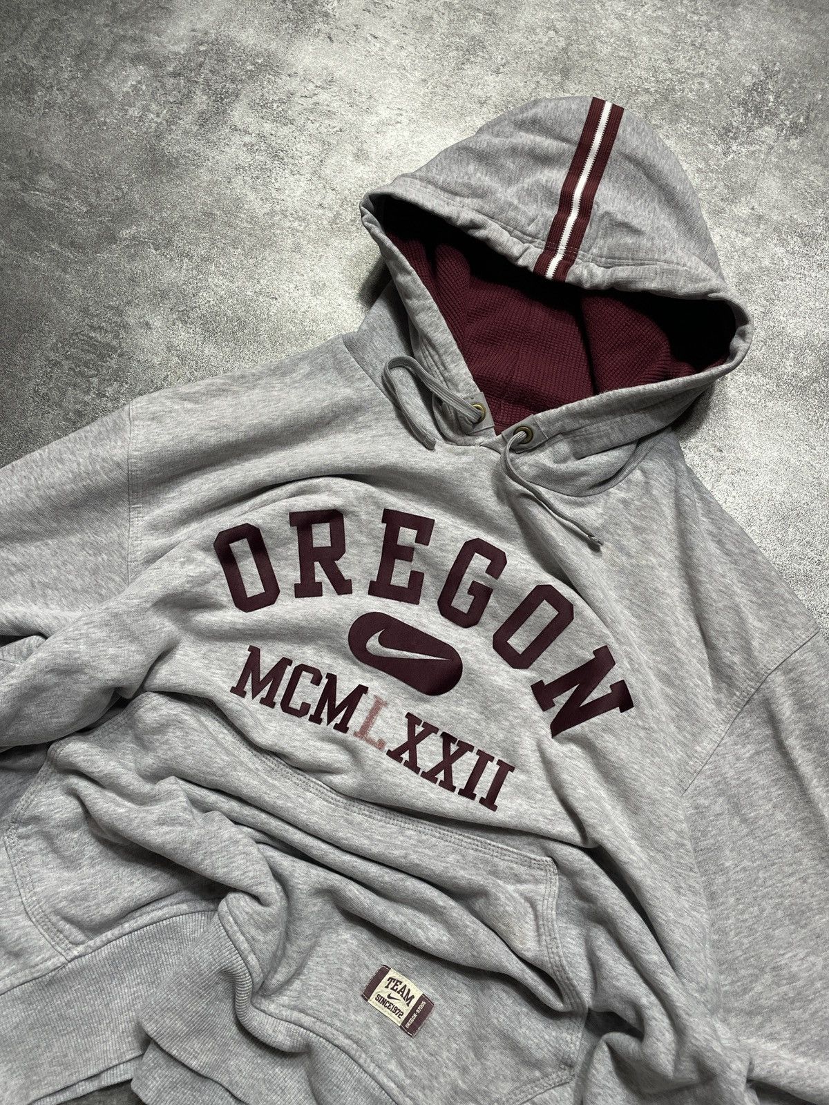 Nike ❗️RARE❗️Nike Vintage 00s Y2K Hoodie Silver Tag Oregon Boxy Size US XL / EU 56 / 4 - 4 Thumbnail