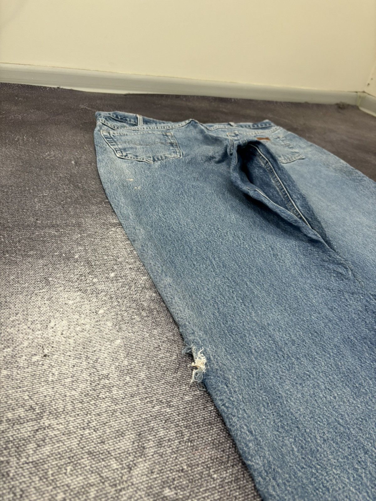Carhartt Vintage Carhartt Faded Blue USA Denim Hype Baggy Jeans Size US 40 / EU 56 - 8 Thumbnail