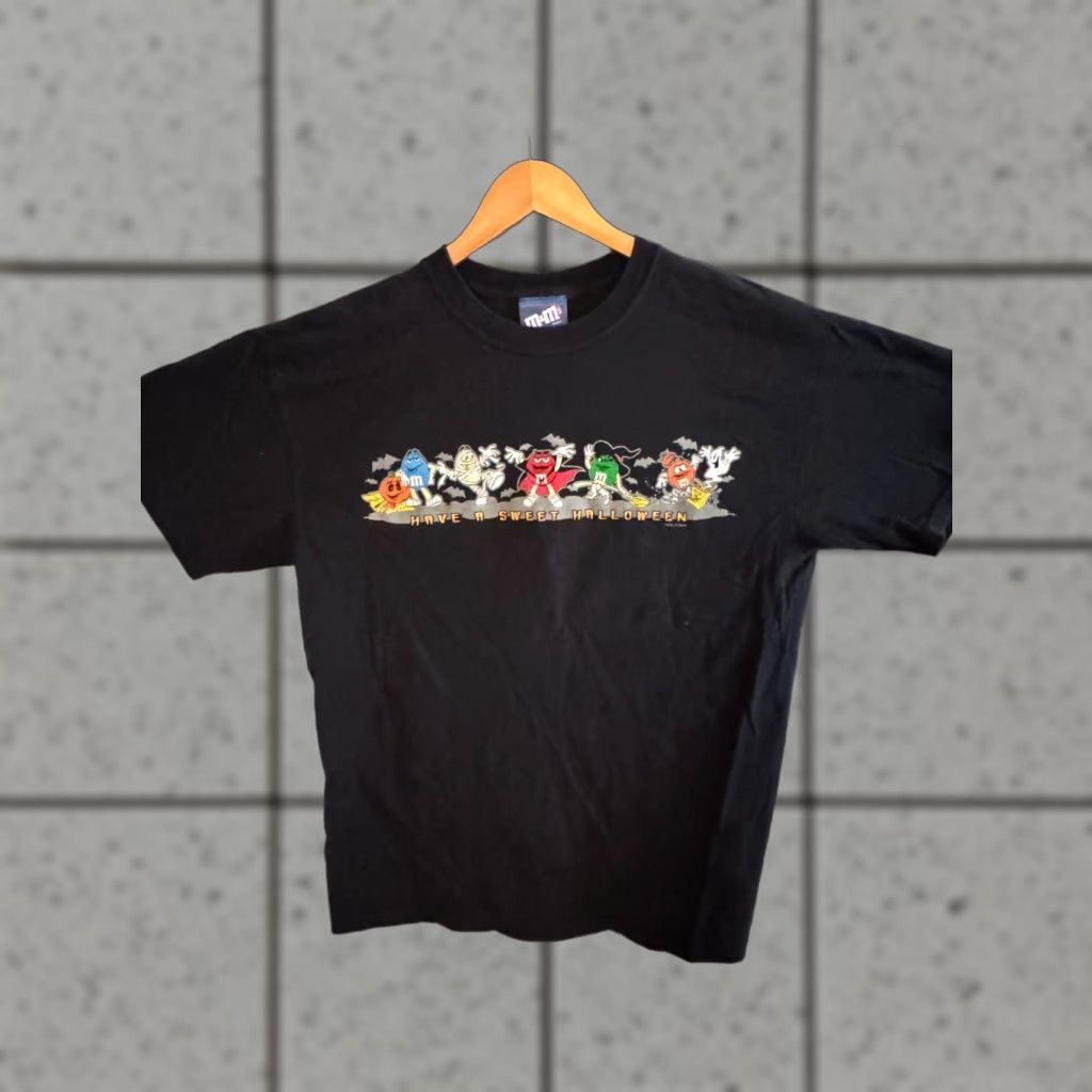Vintage VINTAGE M&M’s Have A Sweet Halloween T-Shirt M & O Knits Men’s Large Size US L / EU 52-54 / 3 - 1 Thumbnail