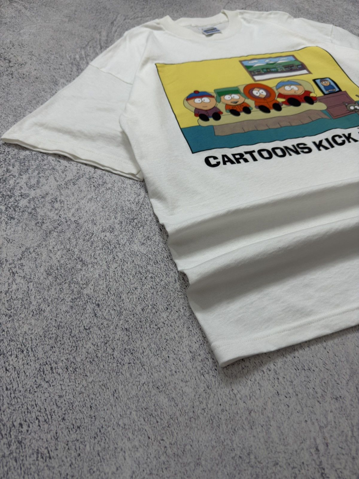 Other VTG 1998 Comedy Central South Park Cartoons Kick Ass T-Shirt Size US XL / EU 56 / 4 - 5 Thumbnail
