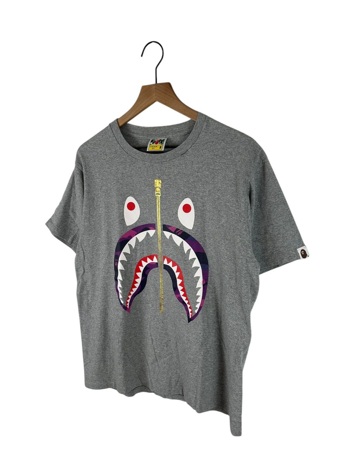 Bape Bape Shark Logo T-Shirt Size US M / EU 48-50 / 2 - 2 Thumbnail