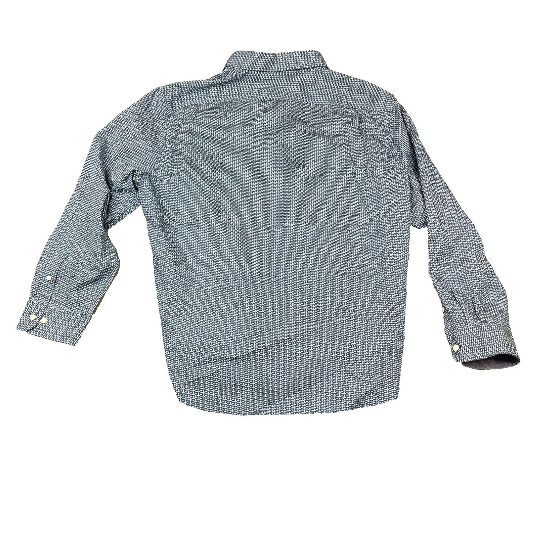 Nautica Nautica NAUTIC Shirt Men's XXL Blue White Anchors Nautical Long Sleeve Button Up Coastal Size US XXL / EU 58 / 5 - 3 Thumbnail