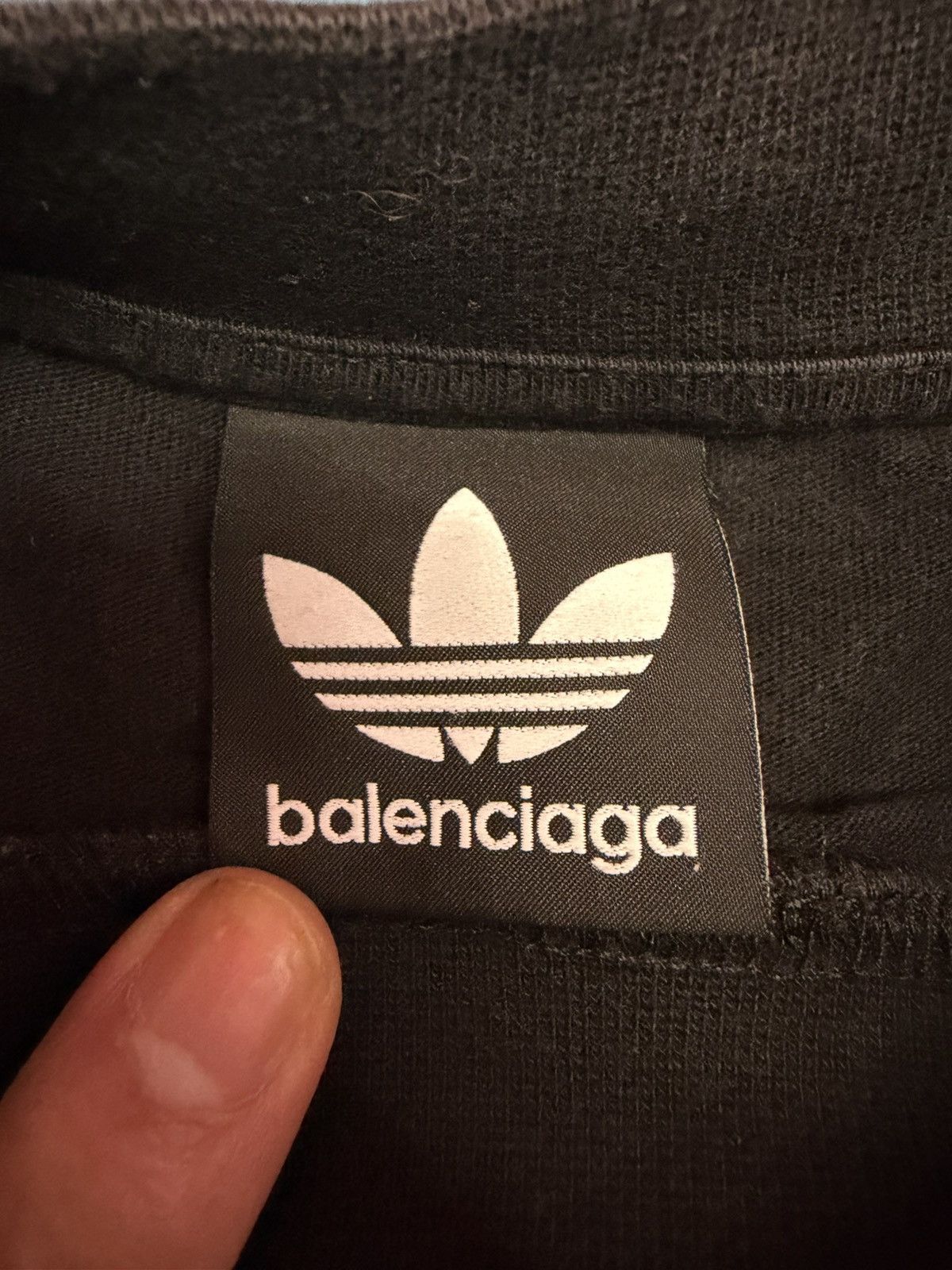 Adidas × Balenciaga BALENCIAGA X ADIDAS BLACK/RED TEE Size US XL / EU 56 / 4 - 4 Thumbnail