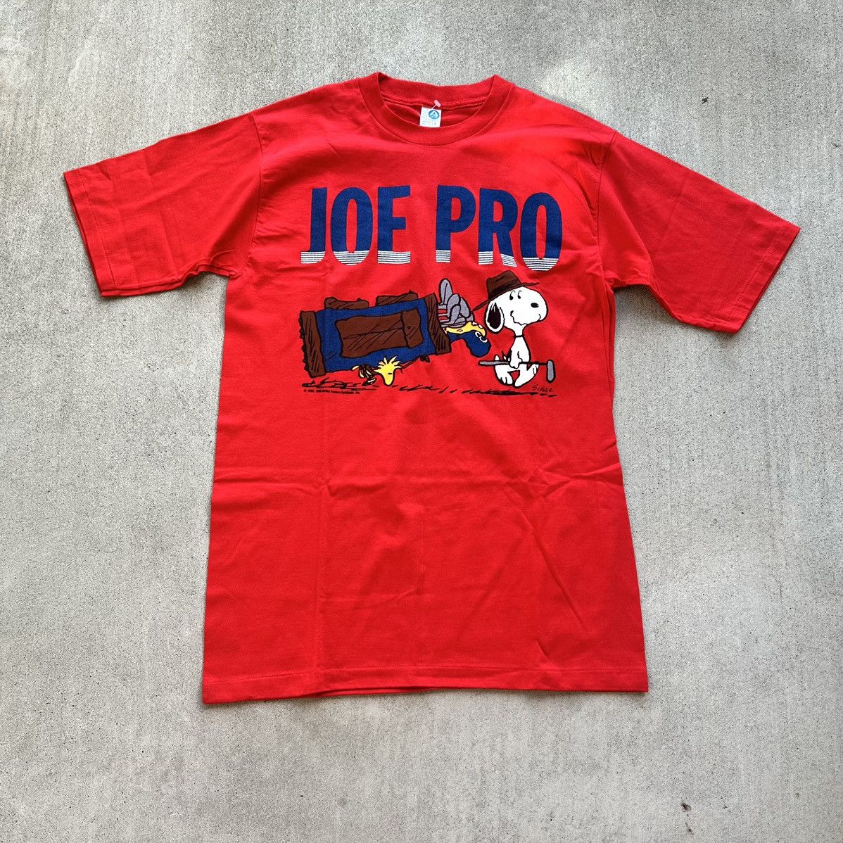 Peanuts Vintage Snoopy Joe Pro T Shirt 80s Single Stitch Funny Size US L / EU 52-54 / 3 - 1 Thumbnail