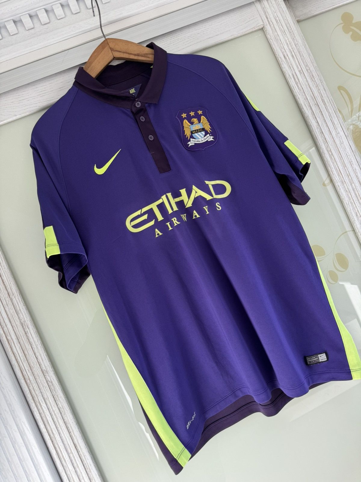 Nike Manchester City 2014-2015 Third Soccer Jersey Football Kit Size US XL / EU 56 / 4 - 4 Thumbnail