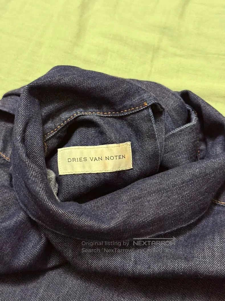 Dries Van Noten Dries Van Noten Denim Bow Shirt Size US XS / EU 42 / 0 - 3 Thumbnail