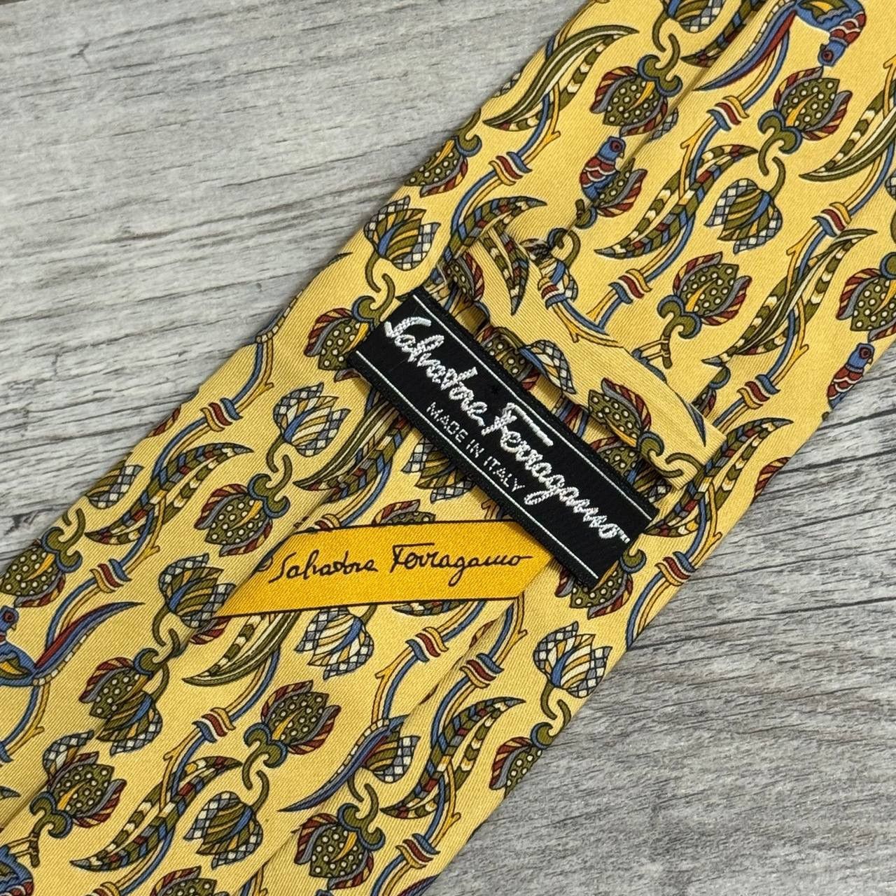 Salvatore Ferragamo Salvatore Feragamo Silk Tie Size ONE SIZE - 7 Thumbnail