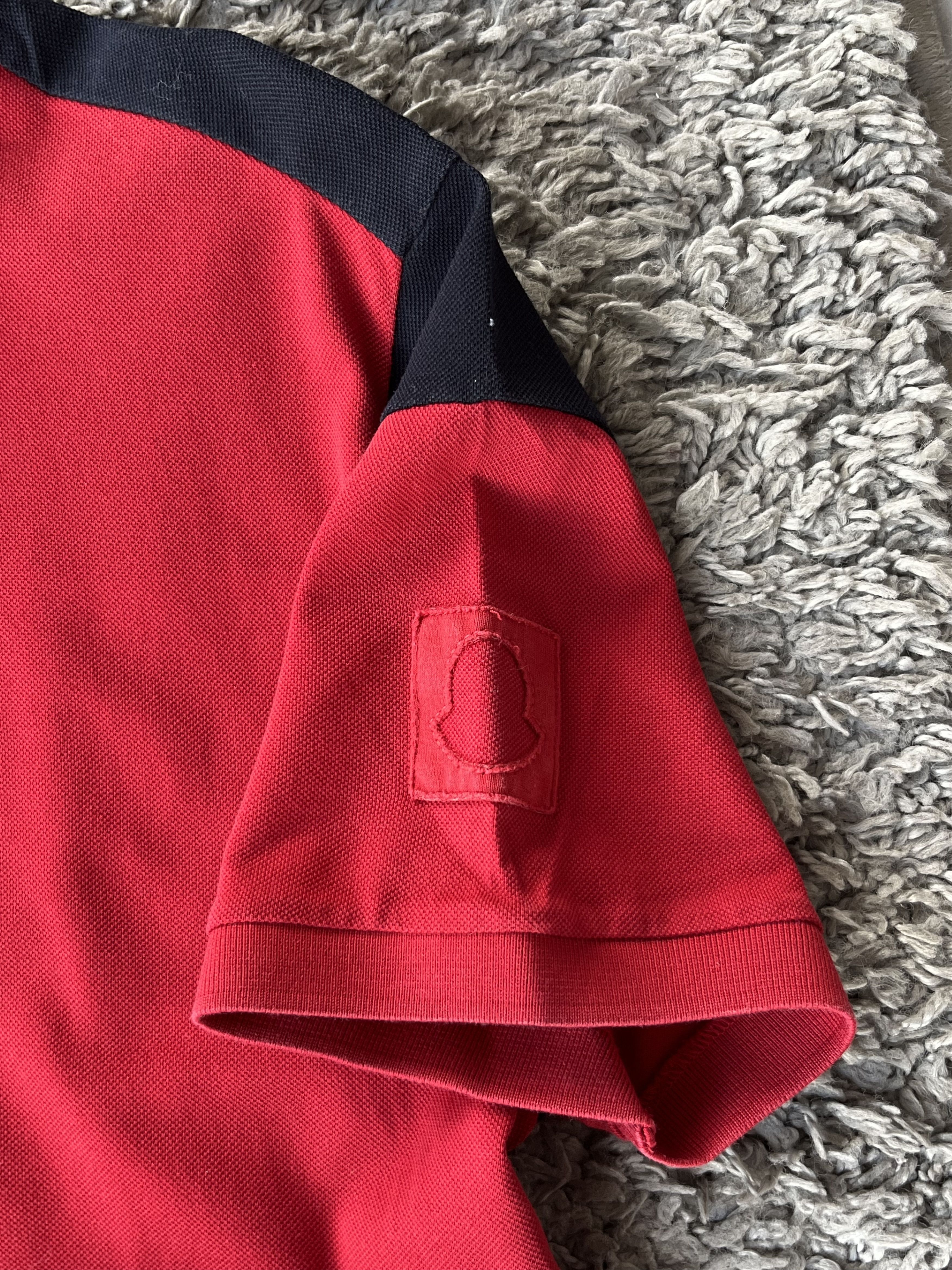 Moncler MONCLER GAMME BLEU Vintage Polo MADE IN ITALY Red/Blue Size US L / EU 52-54 / 3 - 5 Thumbnail