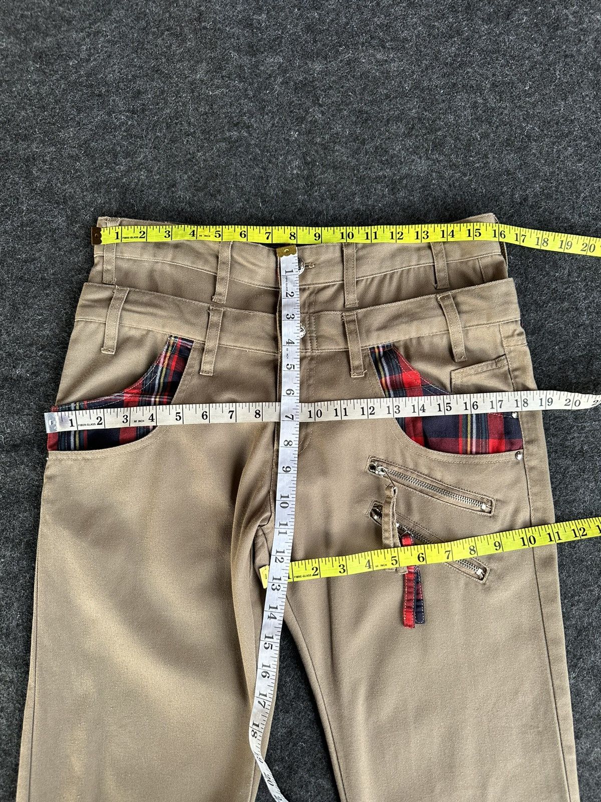 Beauty Beast × Japanese Brand × PPFM Spinash Double Waist Brown Soft Denim D469 Size US 32 / EU 48 - 8 Thumbnail