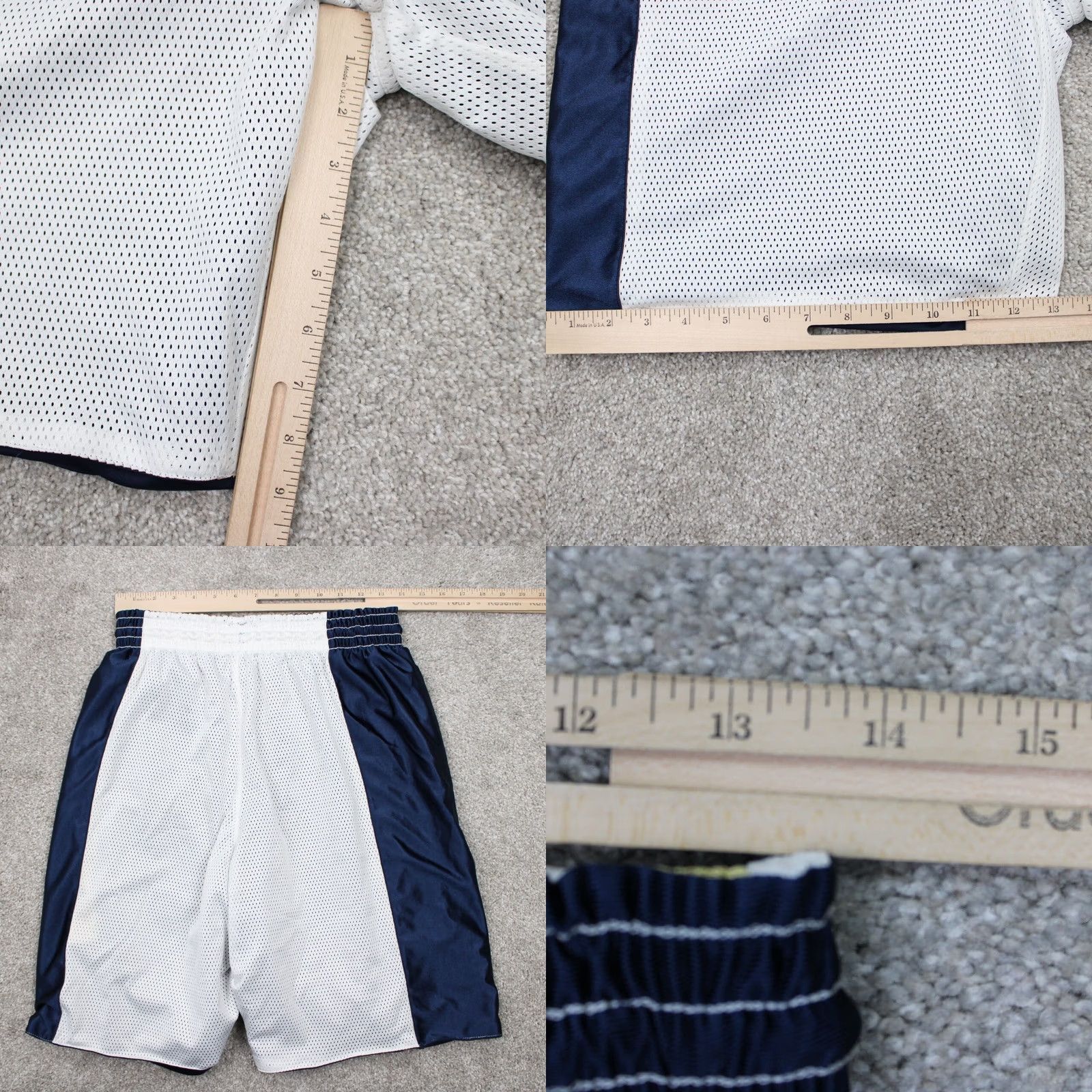 Nike Nike Hoops Shorts Mens Medium Reversible 9" Inseam Blue/White/Yellow Basketball Athletic Casual Sports 90s Retro Mens Size US 31 - 8 Thumbnail