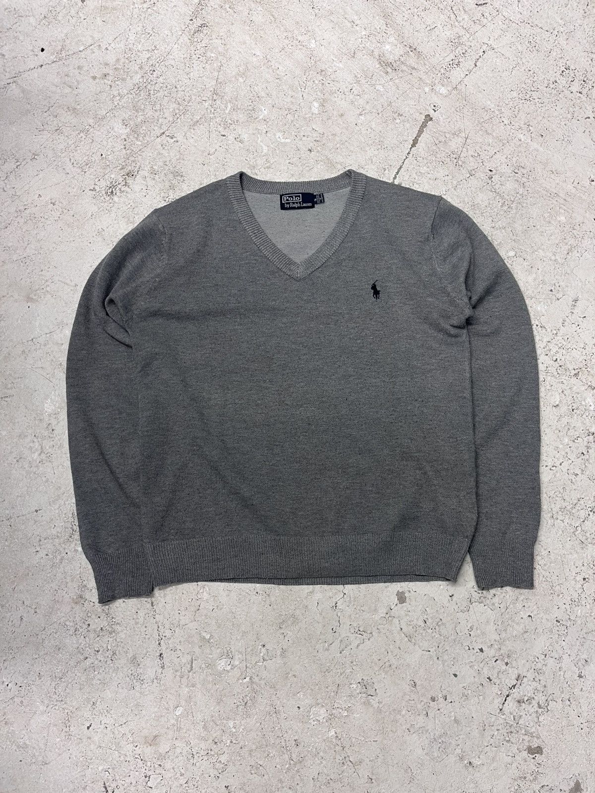Polo Ralph Lauren Grey polo ralph lauren v-neck sweater Size US S / EU 44-46 / 1 - 2 Thumbnail