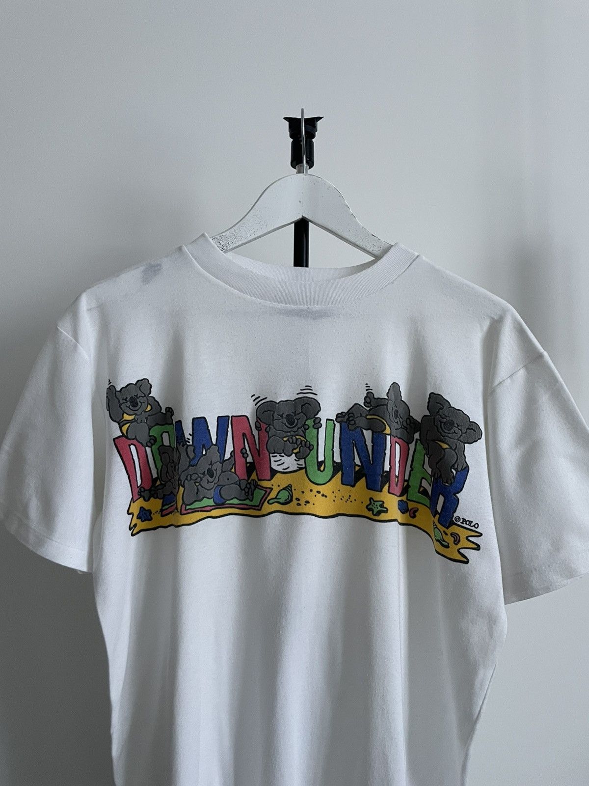 Vintage Vintage 80’s Down Under Polo Koala T-Shirt Animal RARE Size US M / EU 48-50 / 2 - 2 Thumbnail