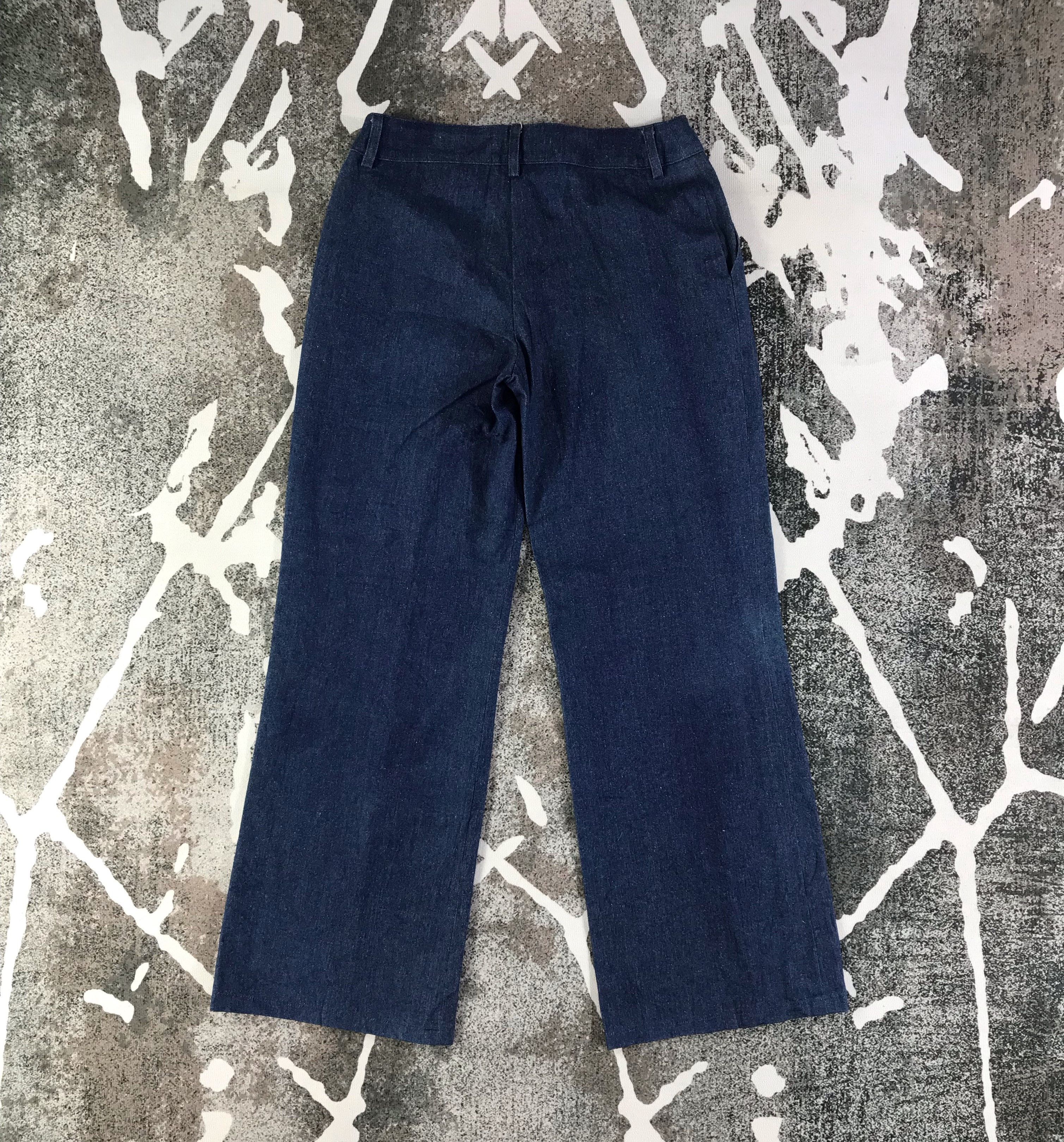 Japanese Brand Japanese Brand Jeans Blue Wash Baggy Flare Denim KJ1636 Size 26" / US 2 / IT 38 - 2 Thumbnail