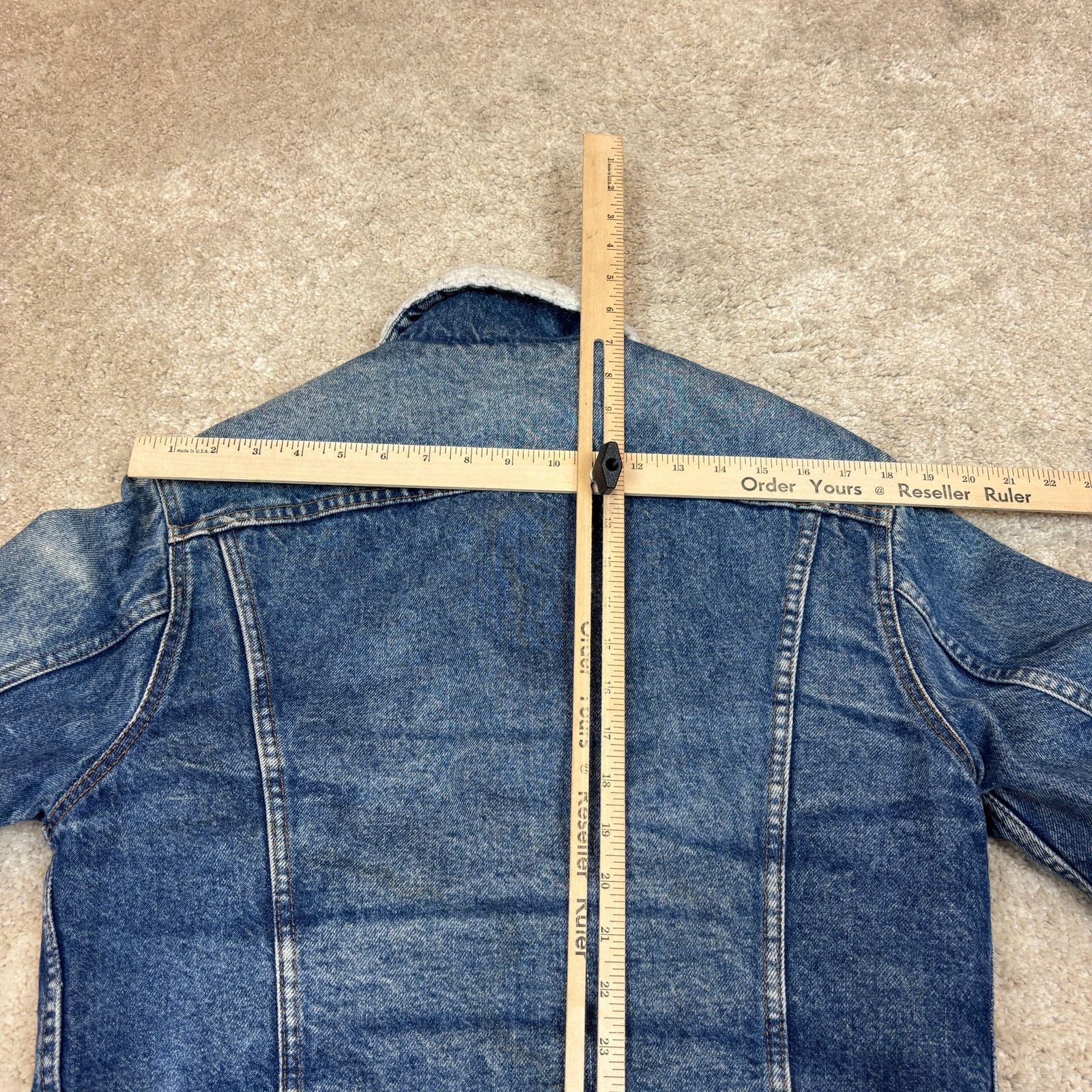 Levi's Vintage 80s 90 Levi's Sherpa Lined Trucker Jacket 36R Medium Size US M / EU 48-50 / 2 - 8 Thumbnail