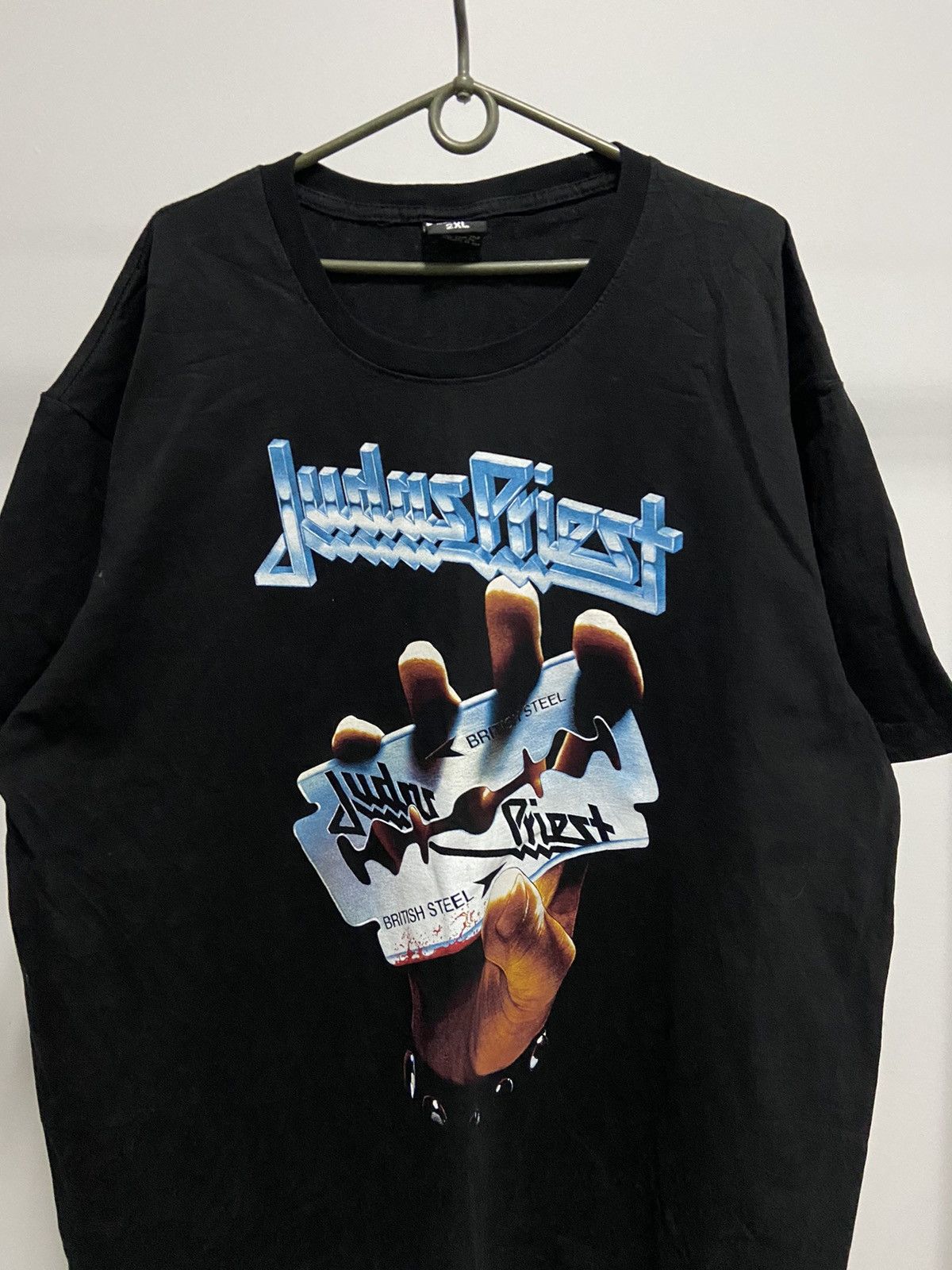Band Tees × Vintage Judas Priest British steel big logo t shirt vintage Size US XXL / EU 58 / 5 - 3 Thumbnail