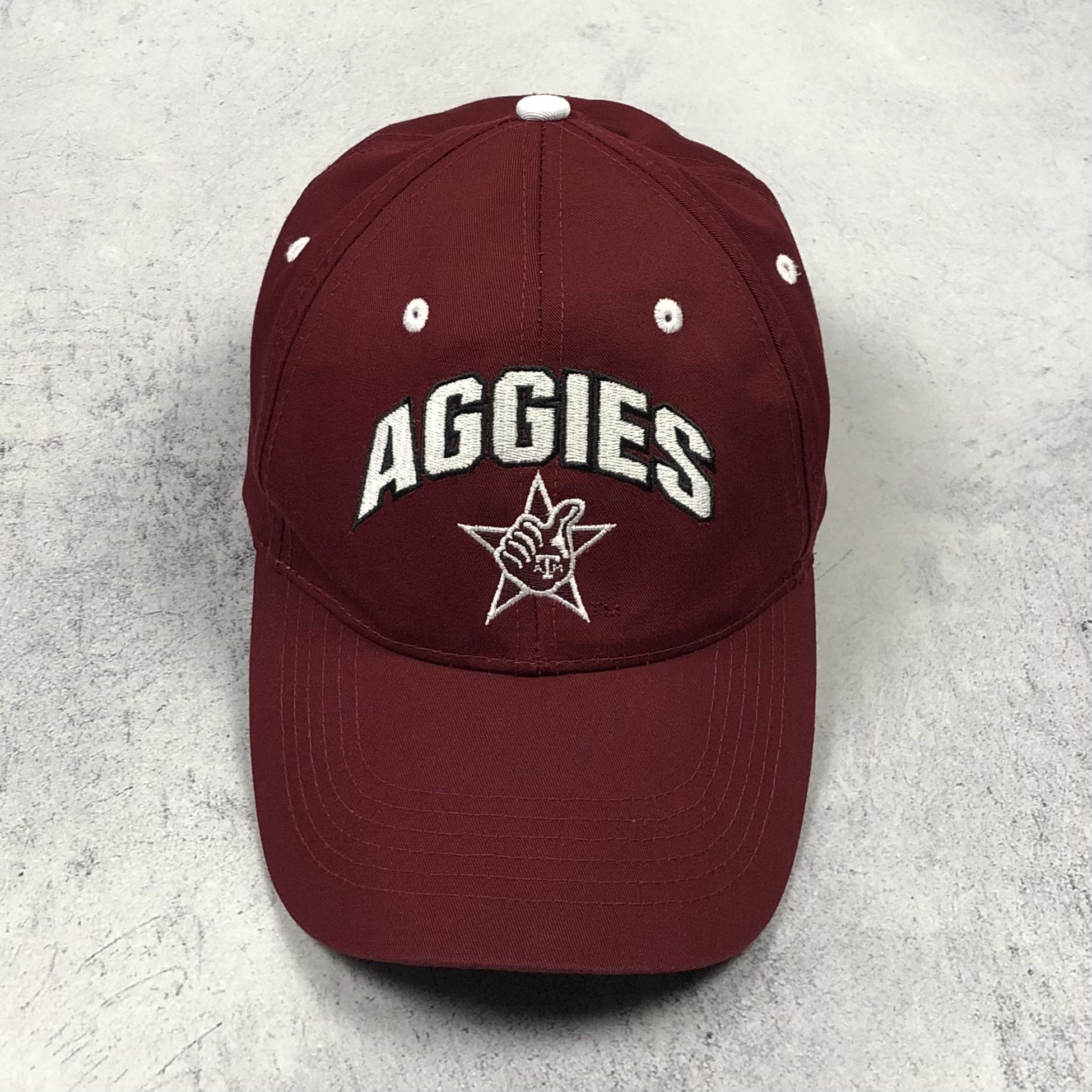 NCAA 90s NCAA Aggies Texas A&M Burgundy Men’s Vintage Cap retro Size ONE SIZE - 2 Thumbnail