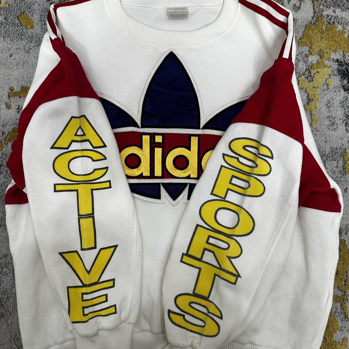 Adidas Vintage 80’s Adidas Sports Embroidery Logo Sweatshirts Size US M / EU 48-50 / 2 - 7 Thumbnail