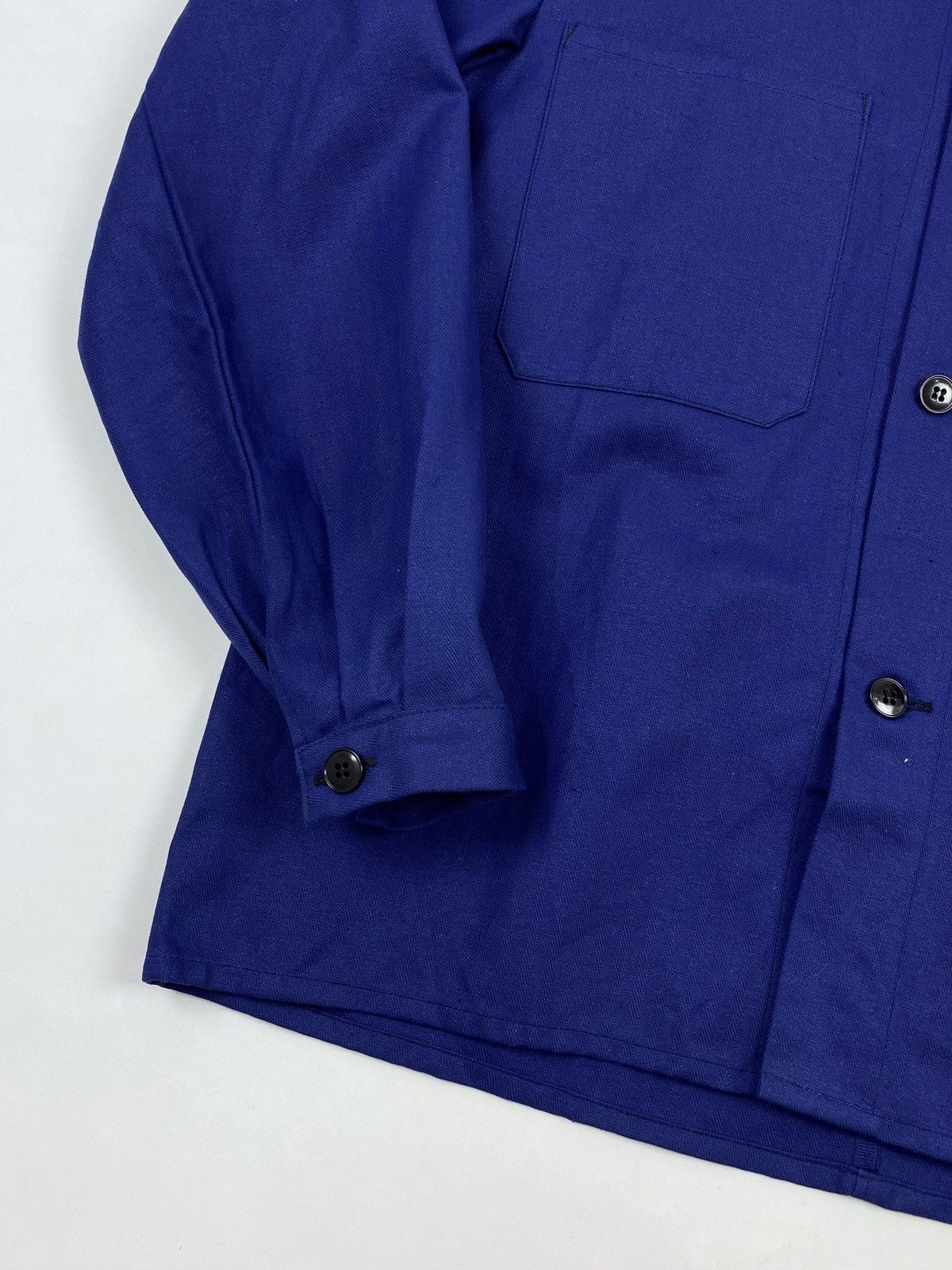 Vintage 70’s Vintage Echt Hydronblau Sanfor Boxy Work Jacket Size US M / EU 48-50 / 2 - 2 Thumbnail