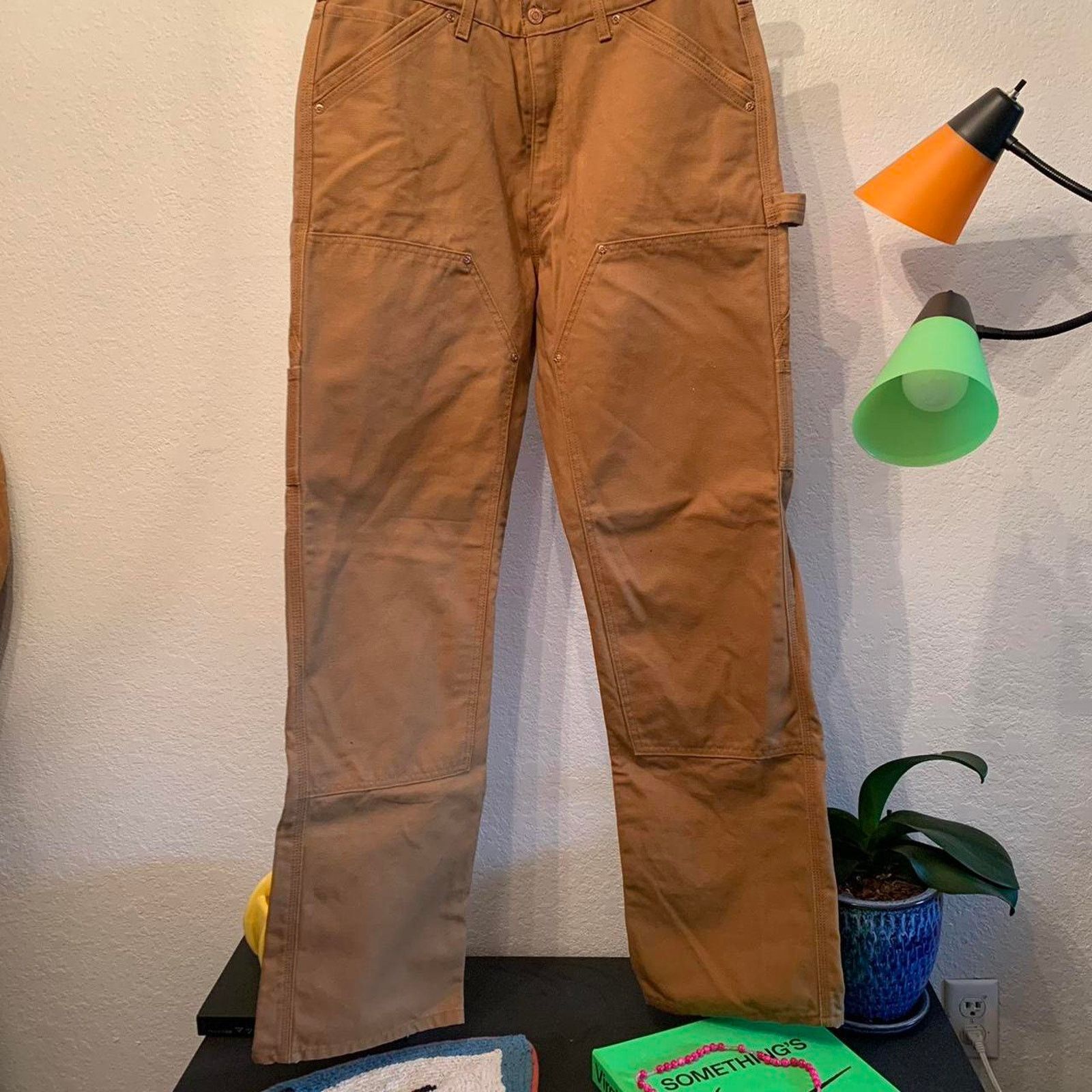 Levi's Levi's Carpenter Double Knee Tan Canvas Pants Size US 36 / EU 52 - 7 Thumbnail