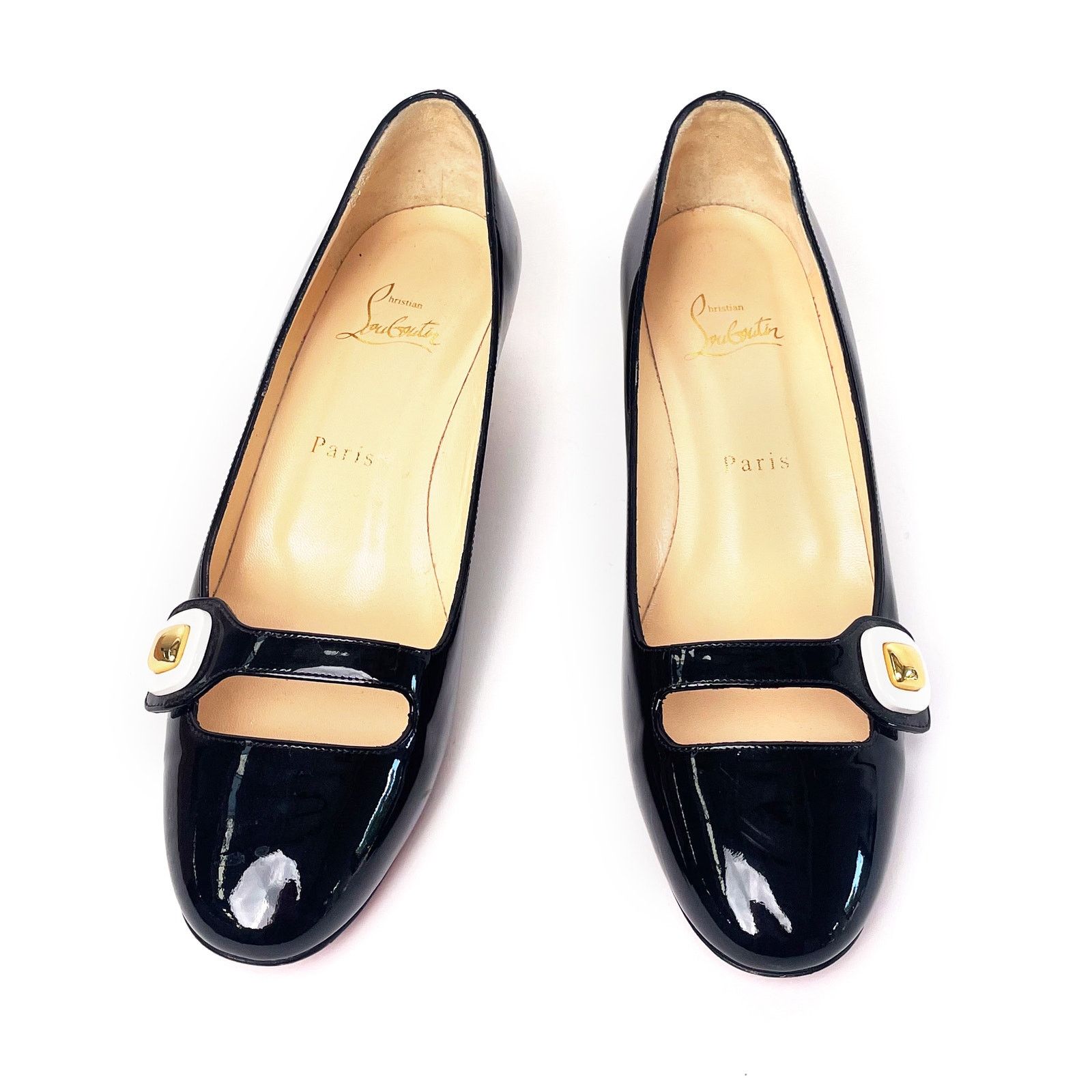 Christian Louboutin Patent Mary Janes Size US 7.5 / IT 37.5 - 6 Thumbnail