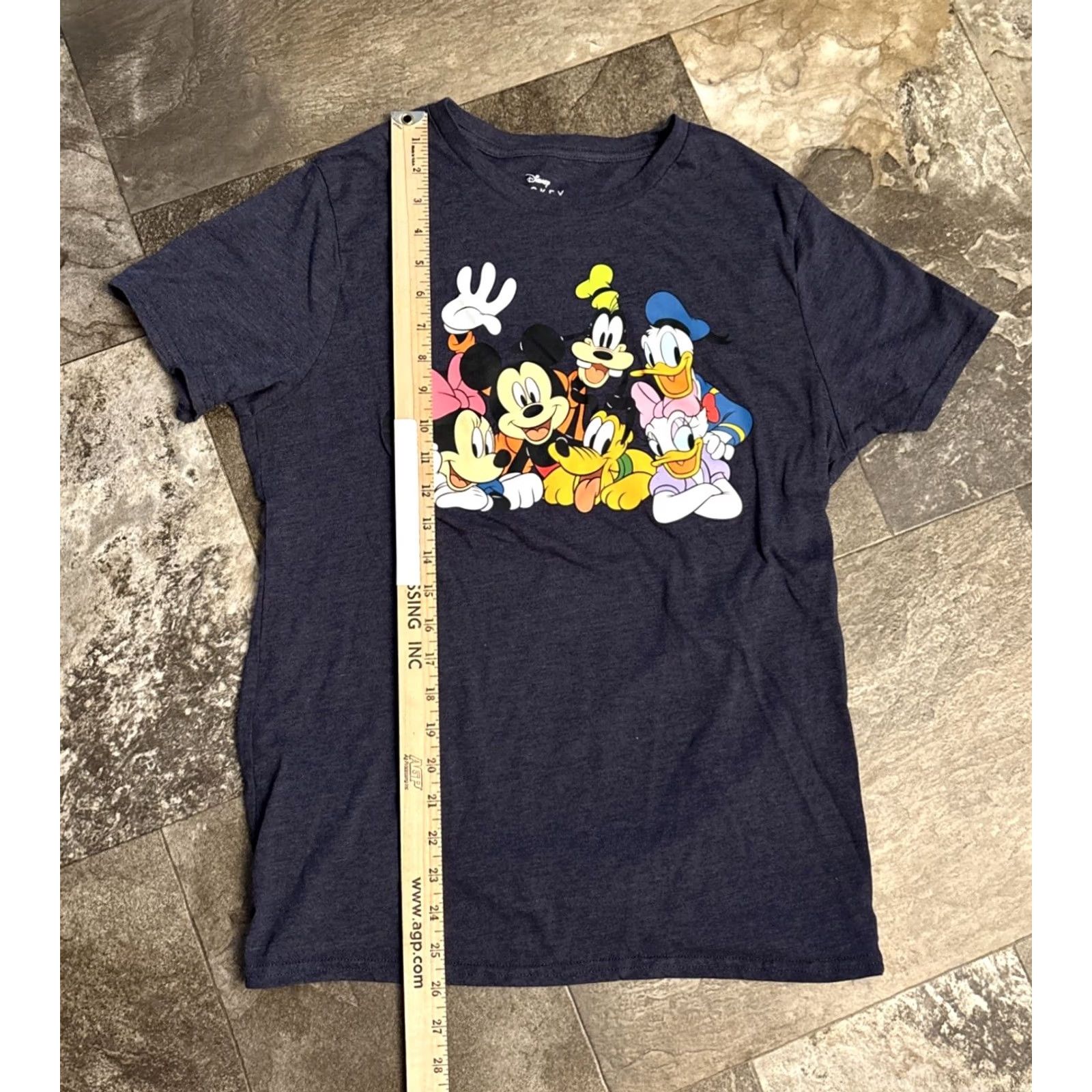 Disney Disney womens T-Shirt M Blue Cartoon Mickey Mouse Minnie Donald Daisy Goofy Pluto Size M / US 6-8 / IT 42-44 - 4 Thumbnail