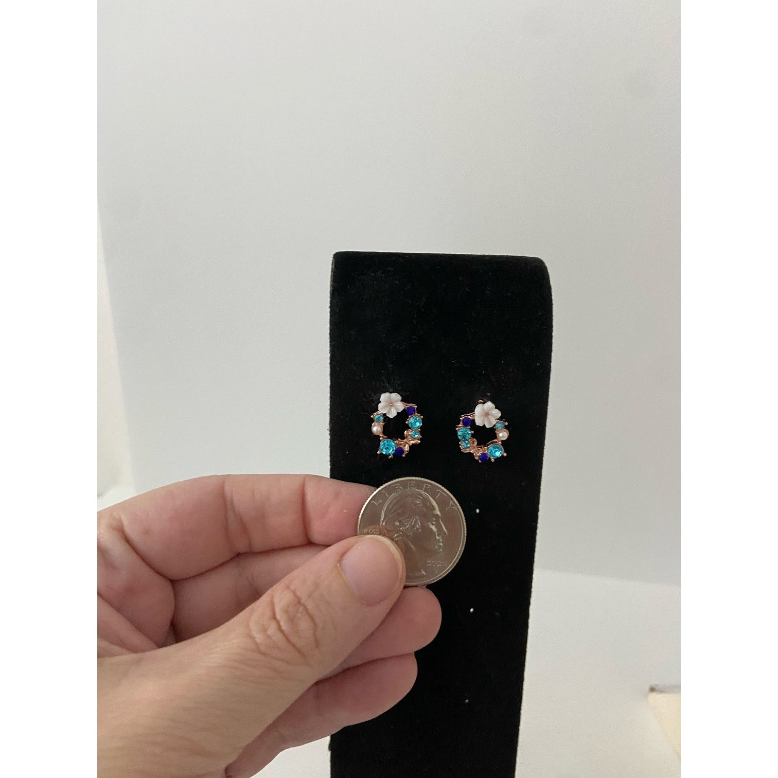 Other floral earrings Colorful Rhinestone Size ONE SIZE - 2 Thumbnail