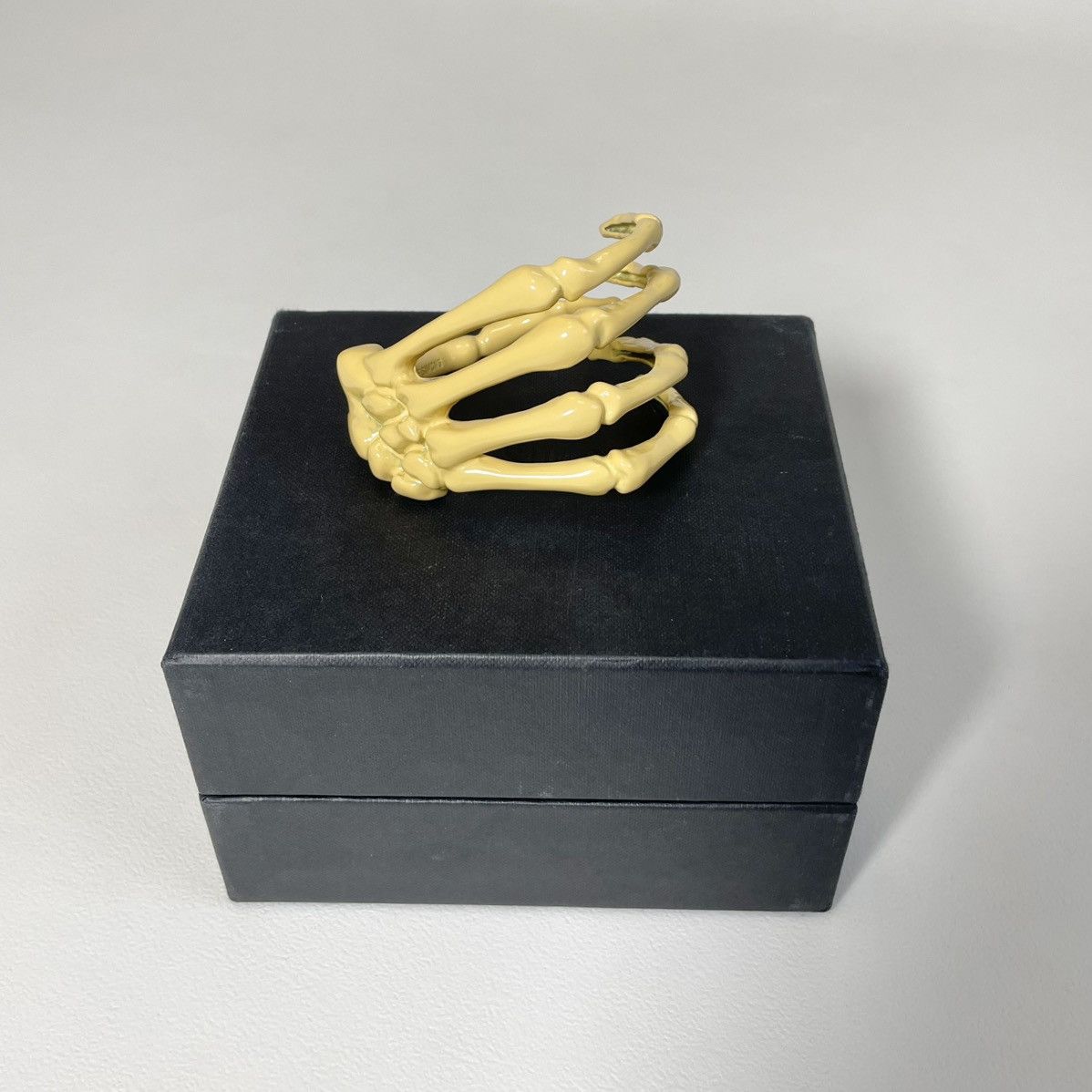 Raf Simons S/S 22 Yellow Skeleton Hand Cuff Bracelet Size ONE SIZE - 2 Thumbnail