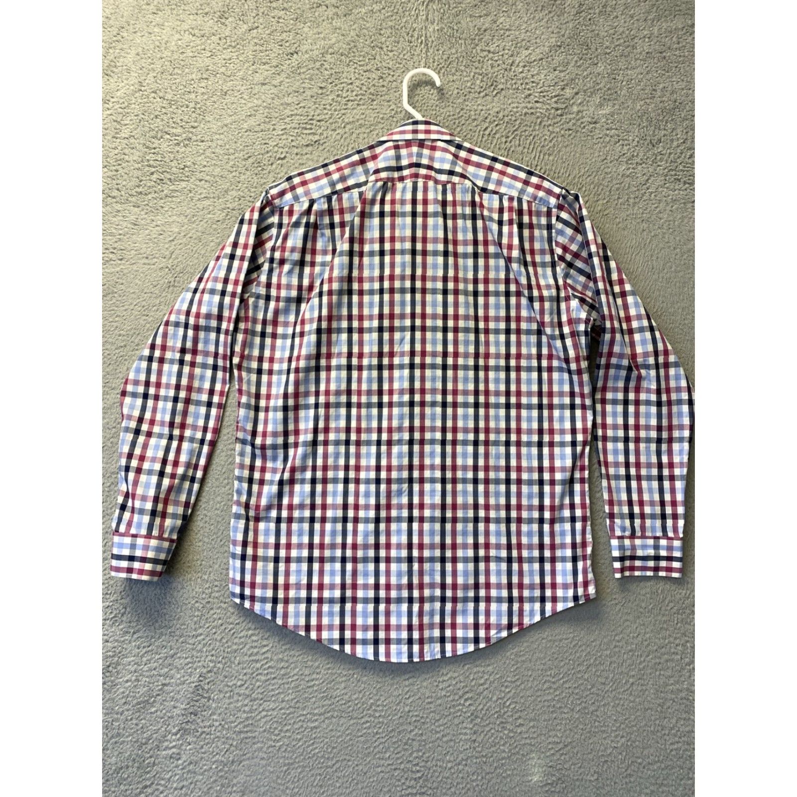 Nordstrom Nordstrom Trim Shirt Mens Button-Up Long Sleeve 17 36/37 Check Multicolor Colorful Size US XL / EU 56 / 4 - 7 Thumbnail