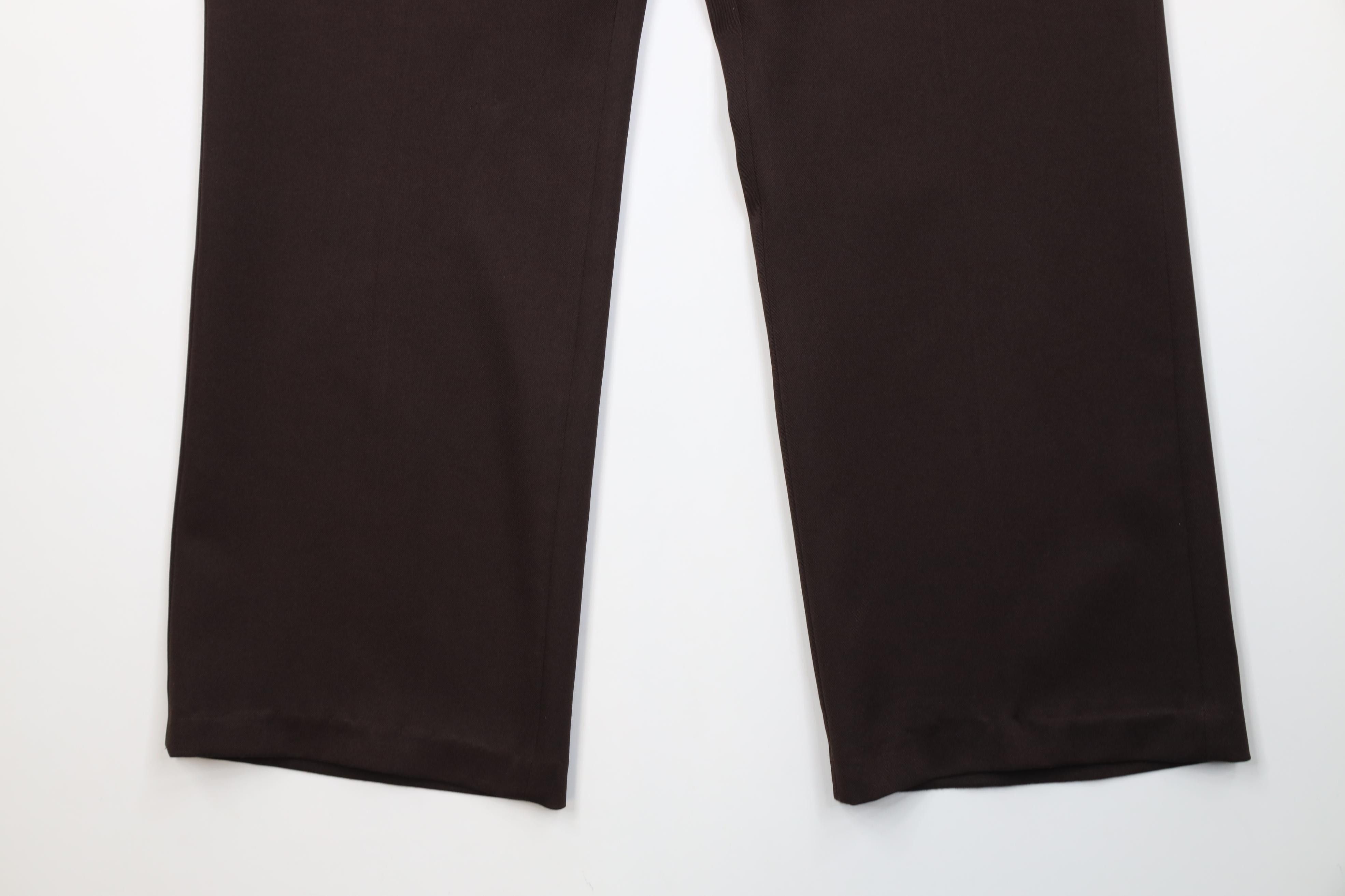 Vintage Vintage 70s Streetwear Flared Wide Leg Chino Pants Brown USA Size US 36 / EU 52 - 4 Thumbnail