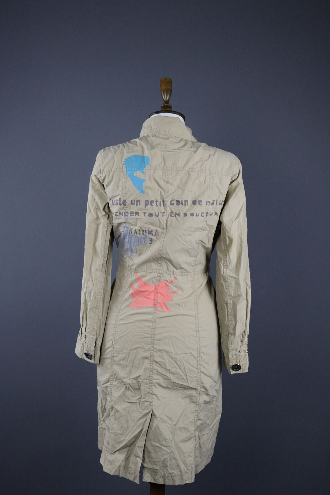 Designer Cop Copine Casual Double Belted Trench Coat Jacket Size 2 Size XS / US 0-2 / IT 36-38 - 6 Thumbnail