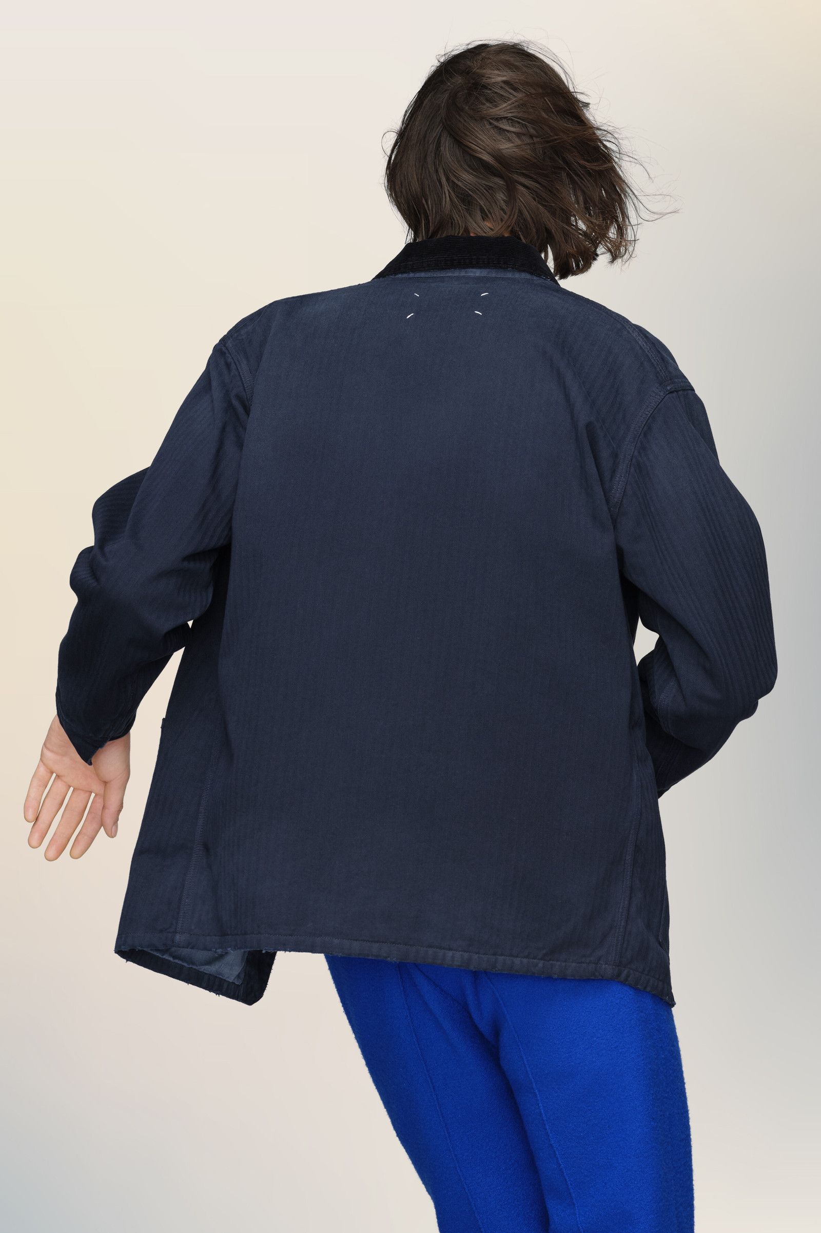 Maison Margiela o1w1db10526 Cotton Jacket in Blue Size US L / EU 52-54 / 3 - 5 Thumbnail