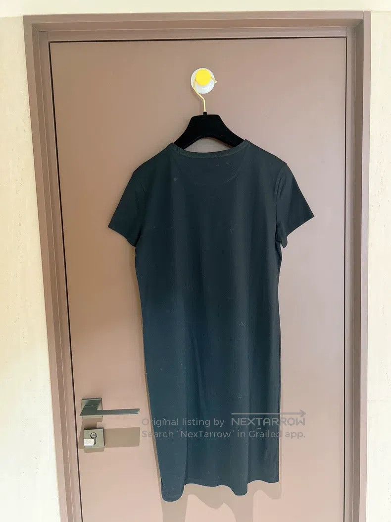 Hermes Hermes Blue and Black Pocket Embroidered Short Sleeve Dres Size XXS / US 00 / IT 34 - 2 Thumbnail