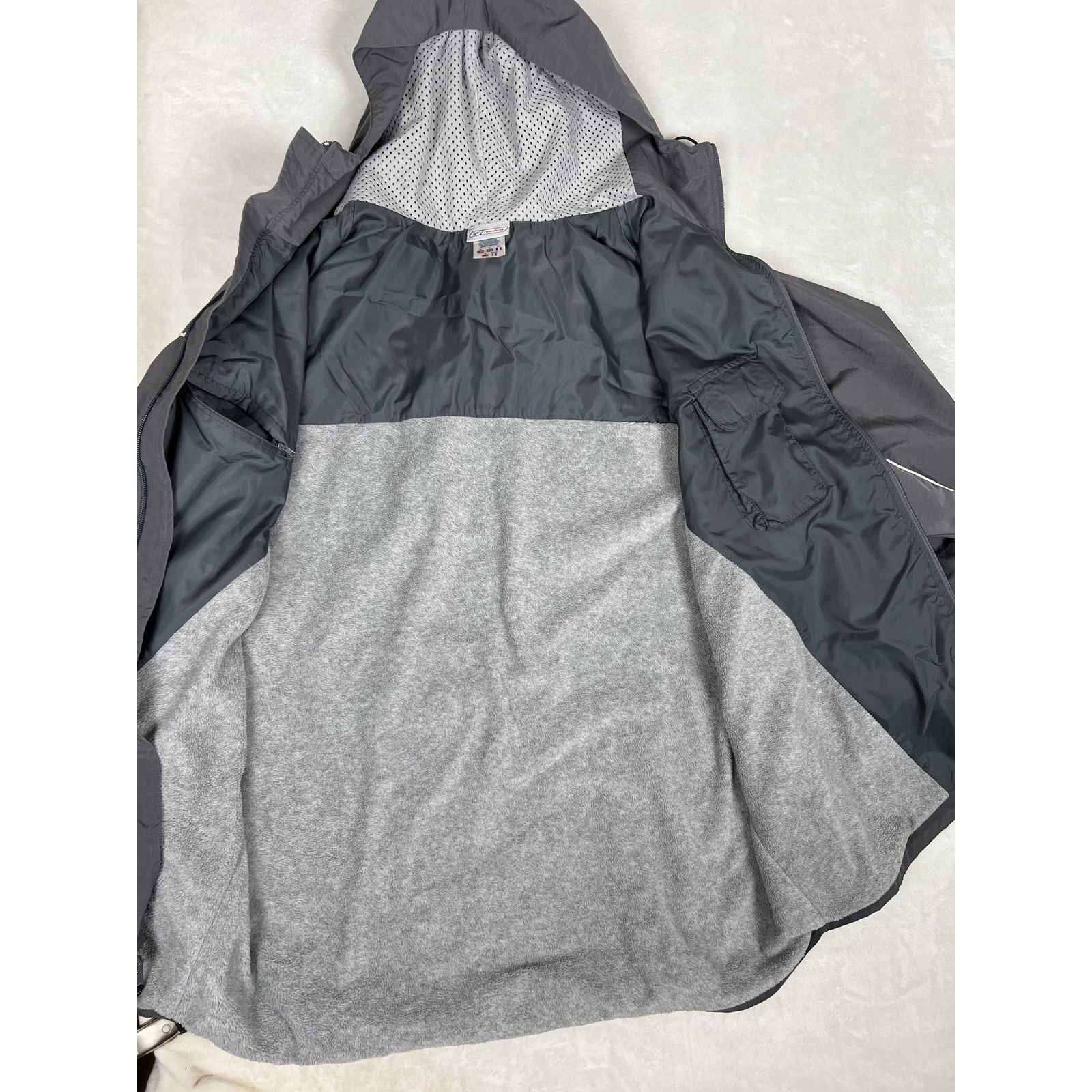 Reebok Vintage Reebok Jacket Mens XL Gray Hooded Windbreaker Full Z Size US XL / EU 56 / 4 - 8 Thumbnail