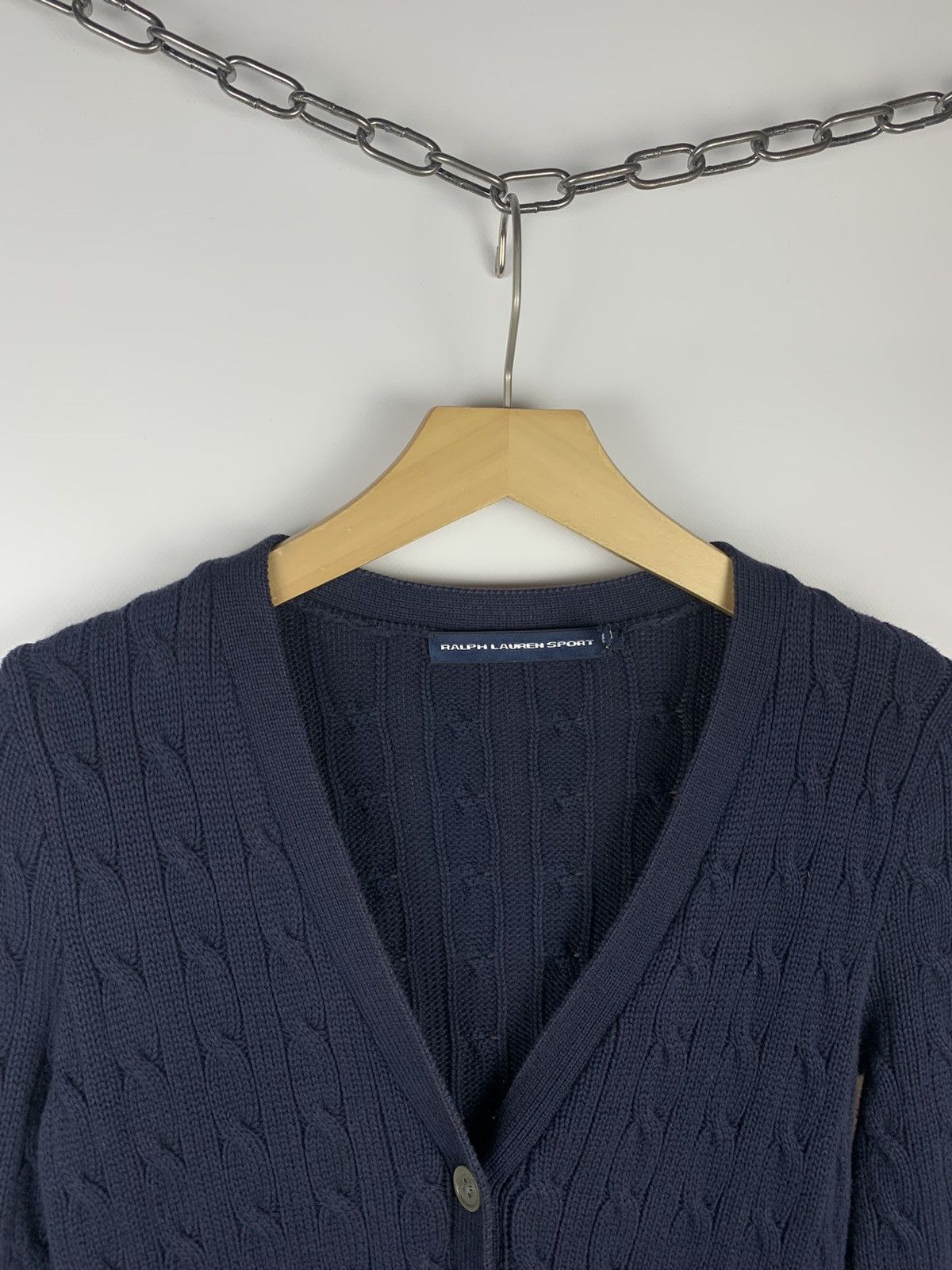 Ralph Lauren Sport Vintage Y2K Ralph Lauren Sport Cable Knit Cardigan Red Pony Size XS / US 0-2 / IT 36-38 - 2 Thumbnail