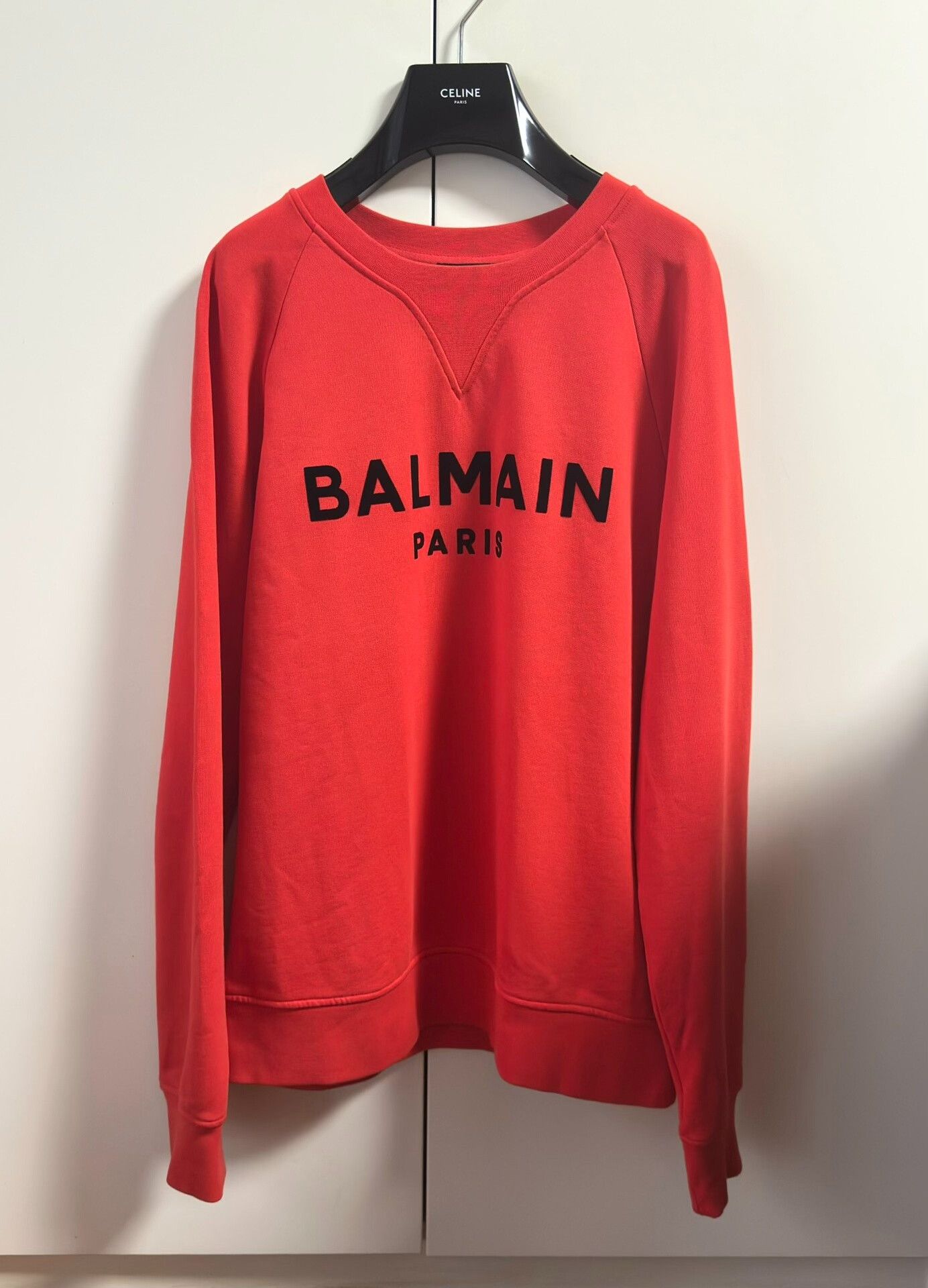 Balmain Balmain Red Logo Sweatshirt Men's XL Size US XL / EU 56 / 4 - 1 Thumbnail