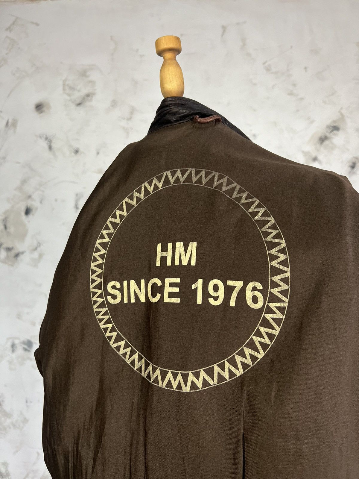 Genuine Leather Vintage HM Since 1976 Leather Jacket Size L - XL Size US XL / EU 56 / 4 - 10 Thumbnail