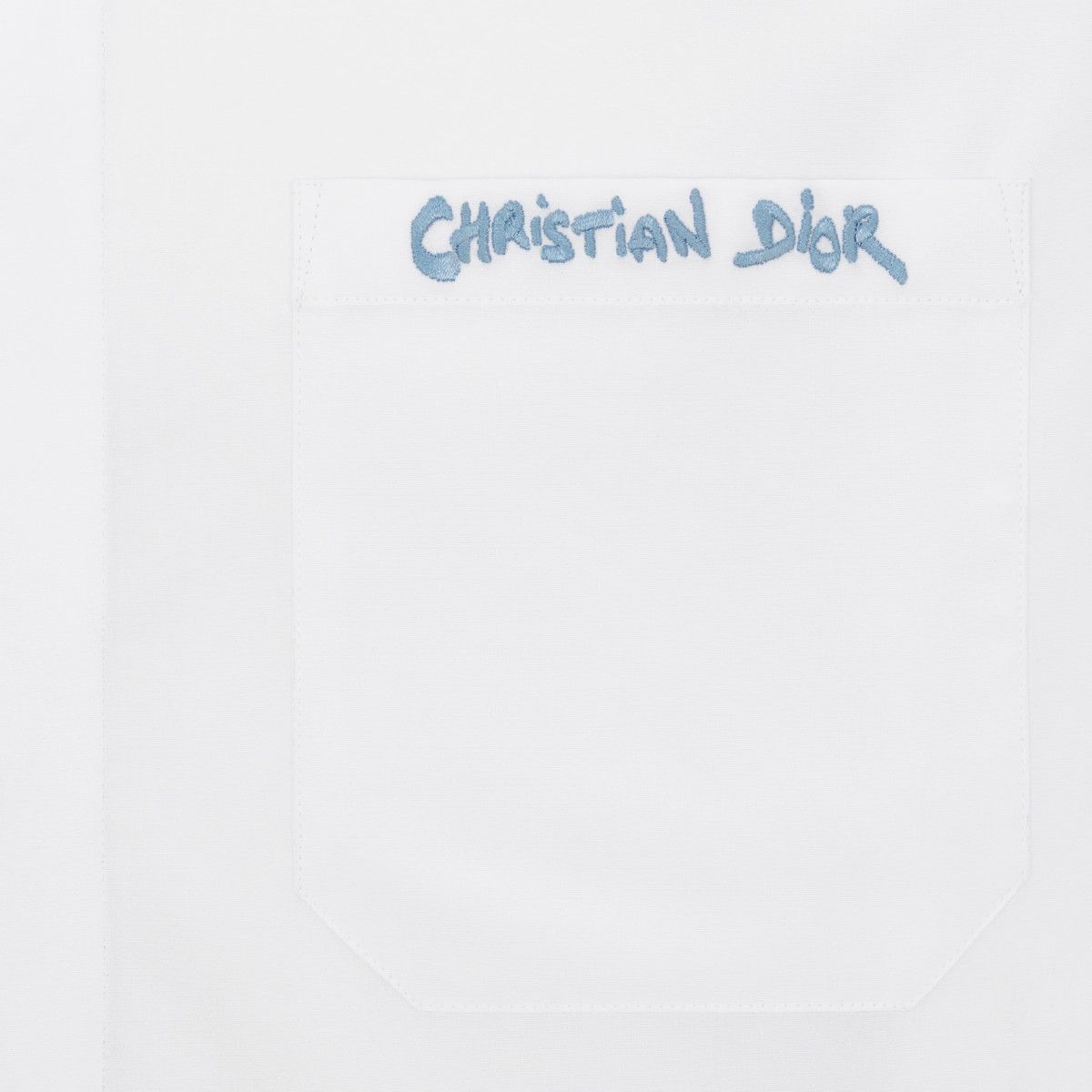 Dior o1bcso1str0226 Tag Embroidery Shirt in White Size US S / EU 44-46 / 1 - 4 Thumbnail