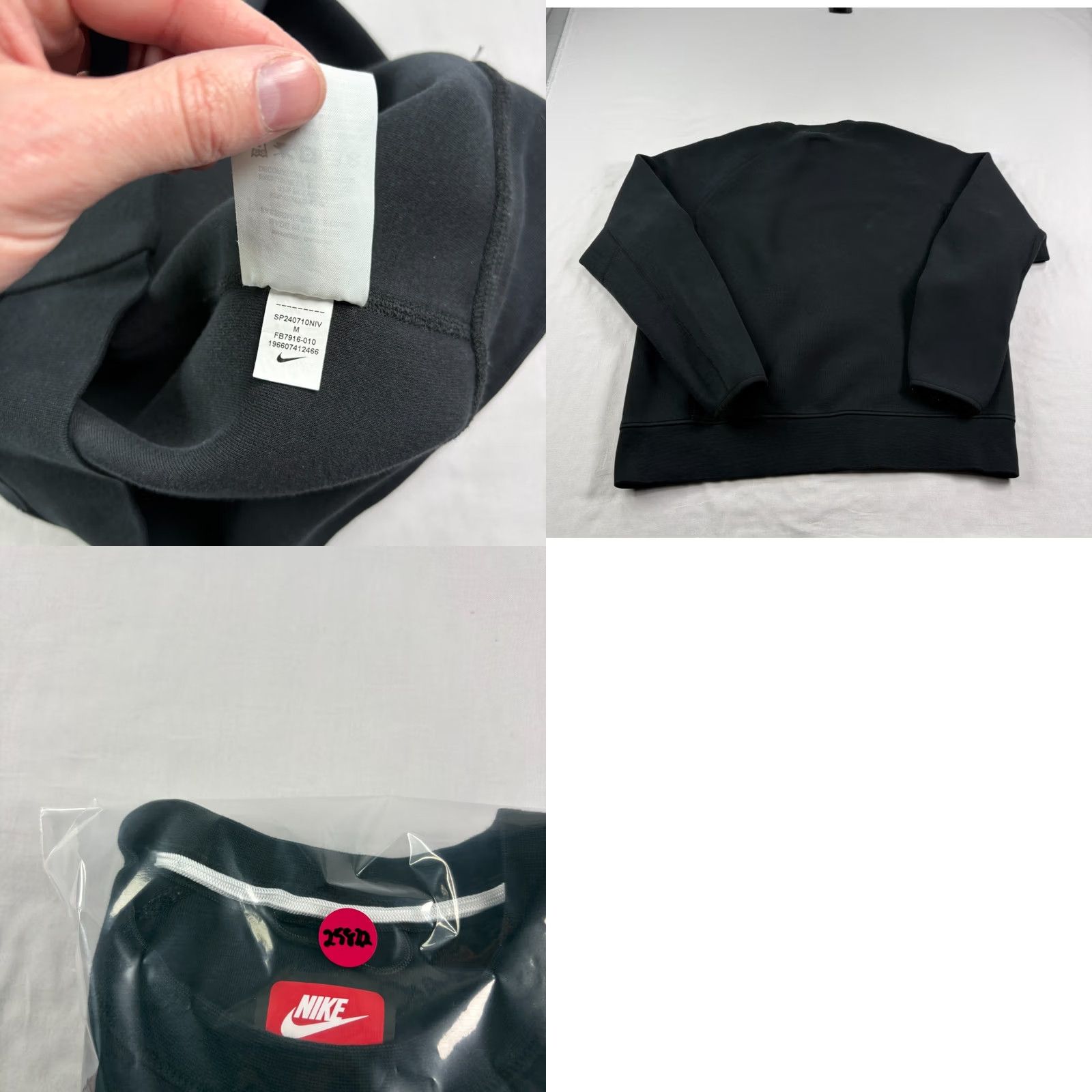Nike Nike Tech Fleece Sweatshirt Mens Medium Black Crew Neck Pullover Athleisure Shirt Size US M / EU 48-50 / 2 - 8 Thumbnail