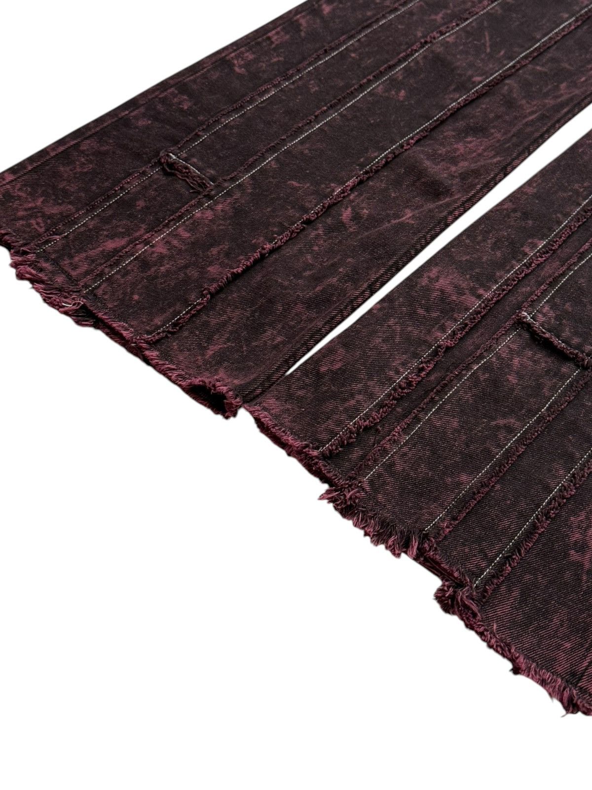 Acne Studios Overdyed Strip Patchwork Denim Jeans Size 26" / US 2 / IT 38 - 12 Thumbnail
