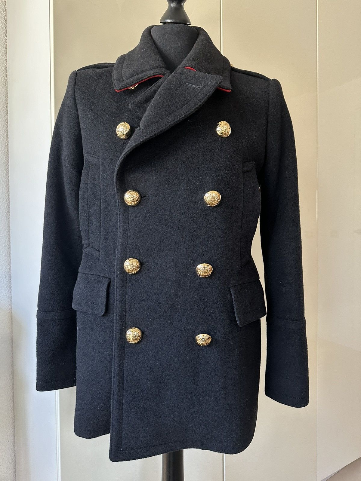 Burberry Burberry peacoat with golden buttons Size US M / EU 48-50 / 2 - 1 Thumbnail