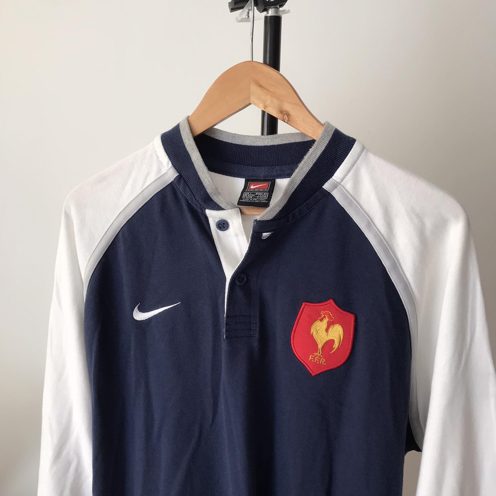 Nike Vintage Nike France Blockcore Rugby jersey Sz L Size US L / EU 52-54 / 3 - 2 Thumbnail