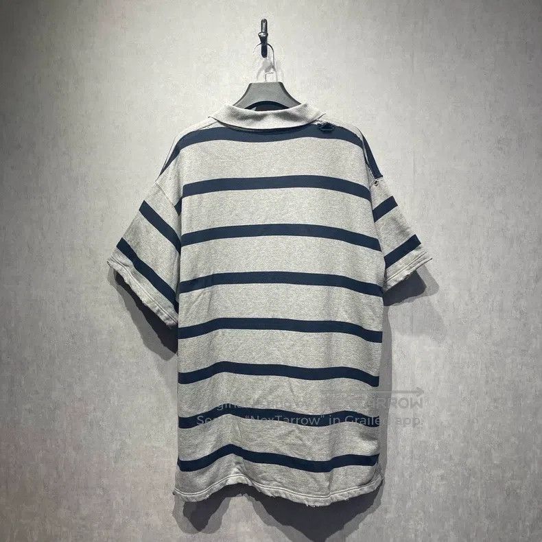Balenciaga Balenciaga Striped polo shirt Size US XL / EU 56 / 4 - 2 Thumbnail
