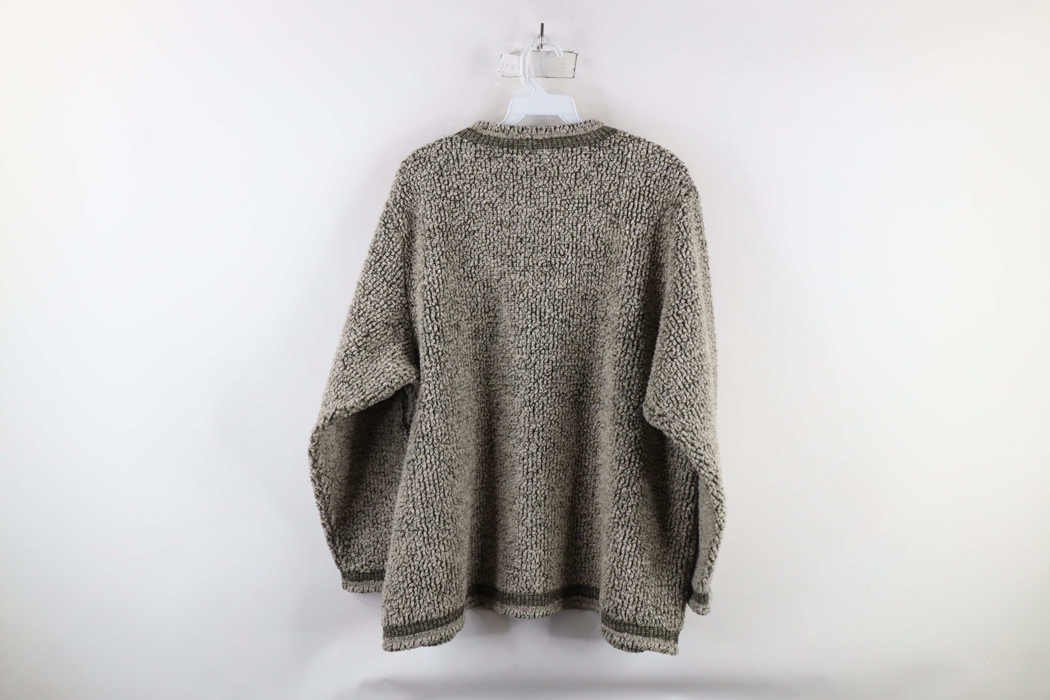 Vintage Vintage 90s Streetwear Moose Tree Deep Pile Fleece Sweater Size XXL / US 16-18 / IT 52-54 - 7 Thumbnail