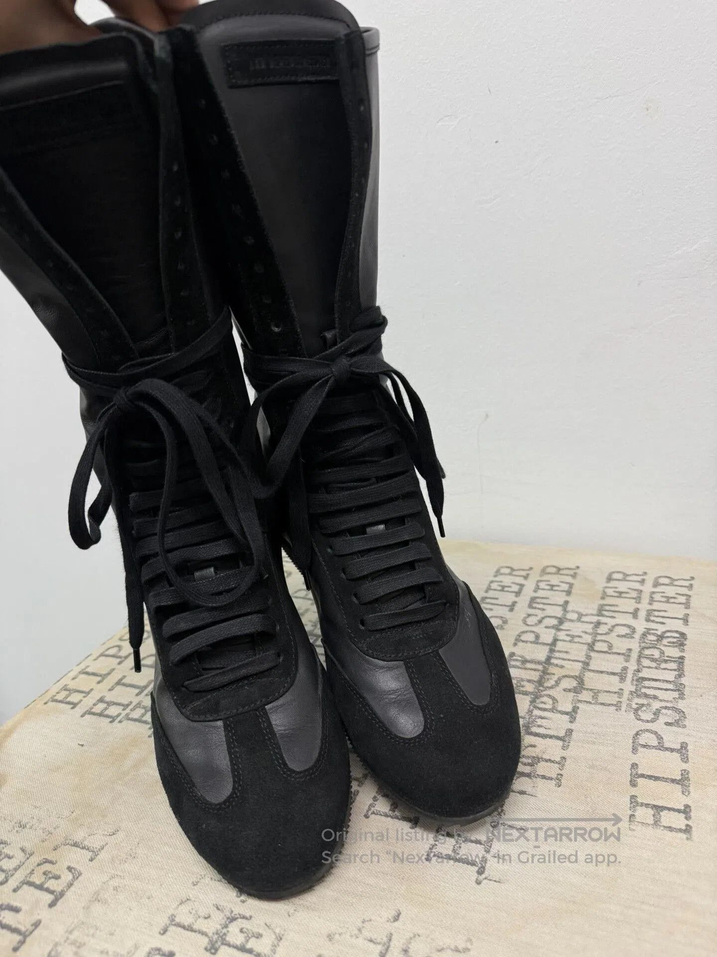 Ann Demeulemeester ann demeulemeester black leather high. Size US 6.5 / EU 39-40 - 5 Thumbnail