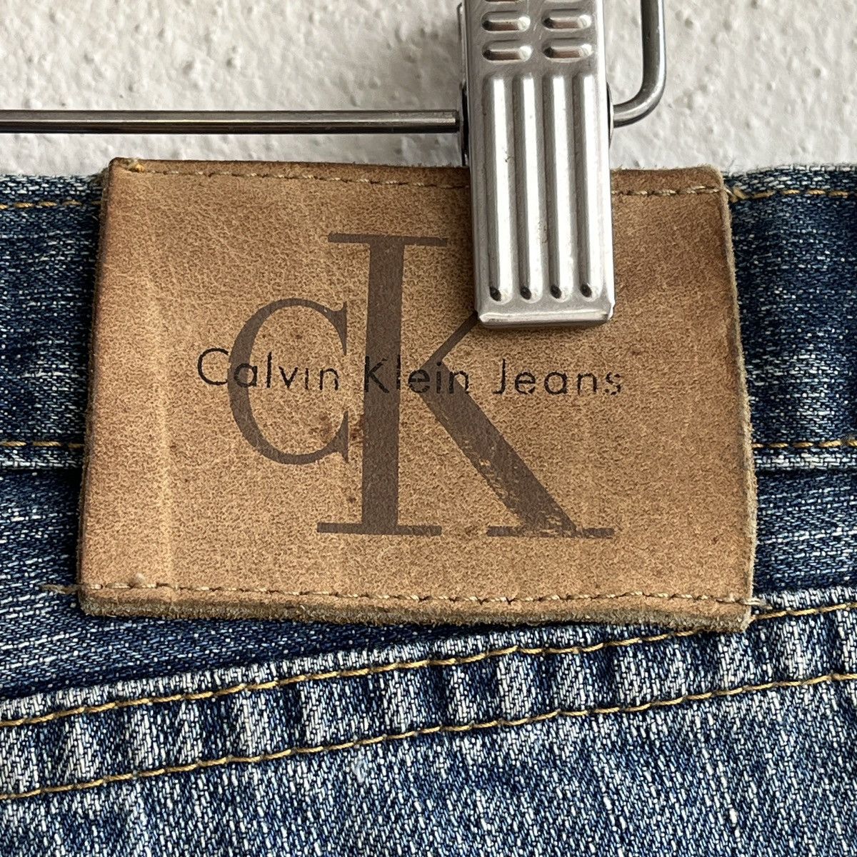 Calvin Klein VINTAGE Y2K CALVIN KLEIN DISTRESSED DENIM FADED JEANS Size US 38 / EU 54 - 12 Thumbnail